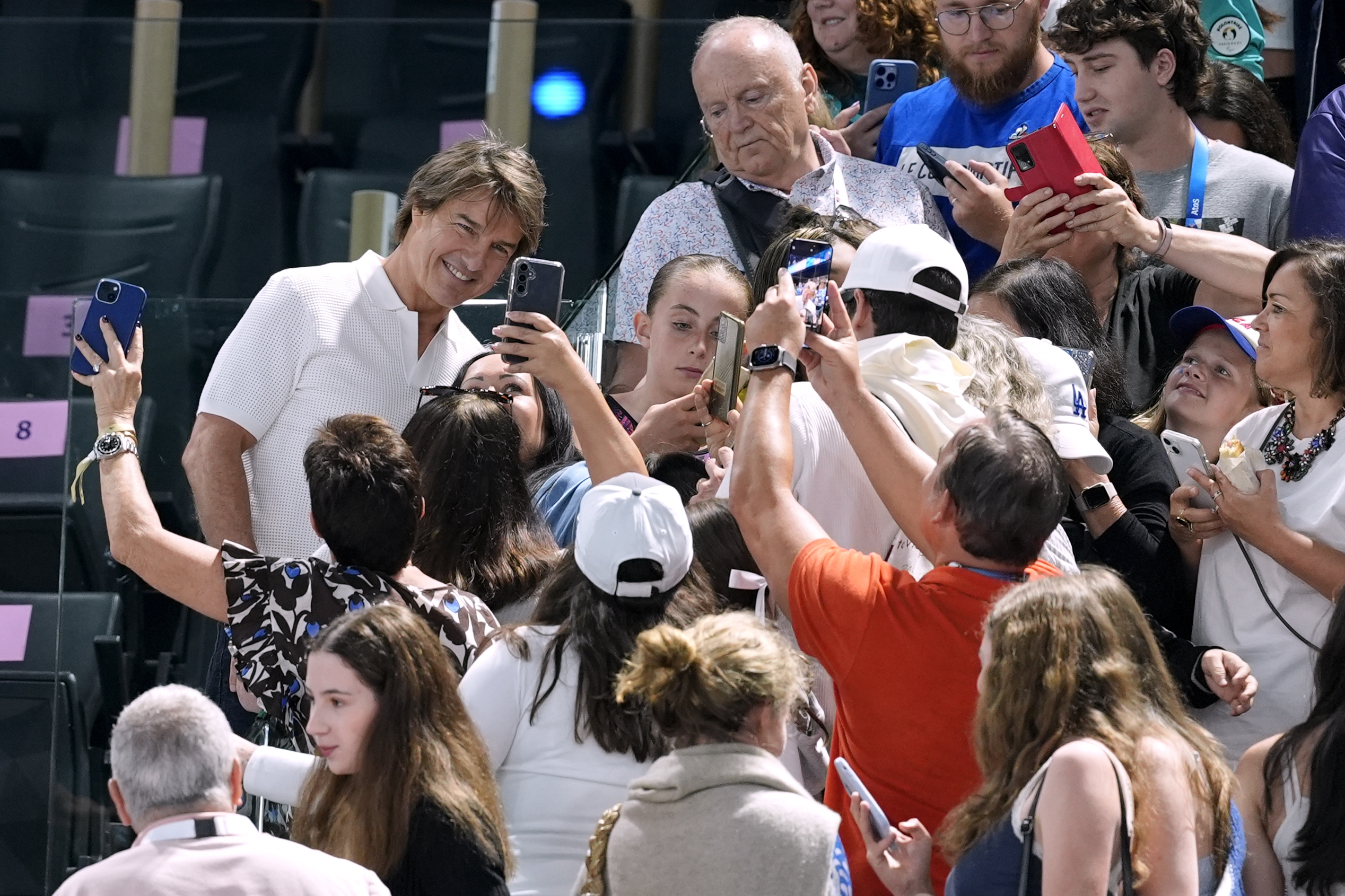 Simone Biles: Celebrities fill Olympics gymnastics arena for Paris debut