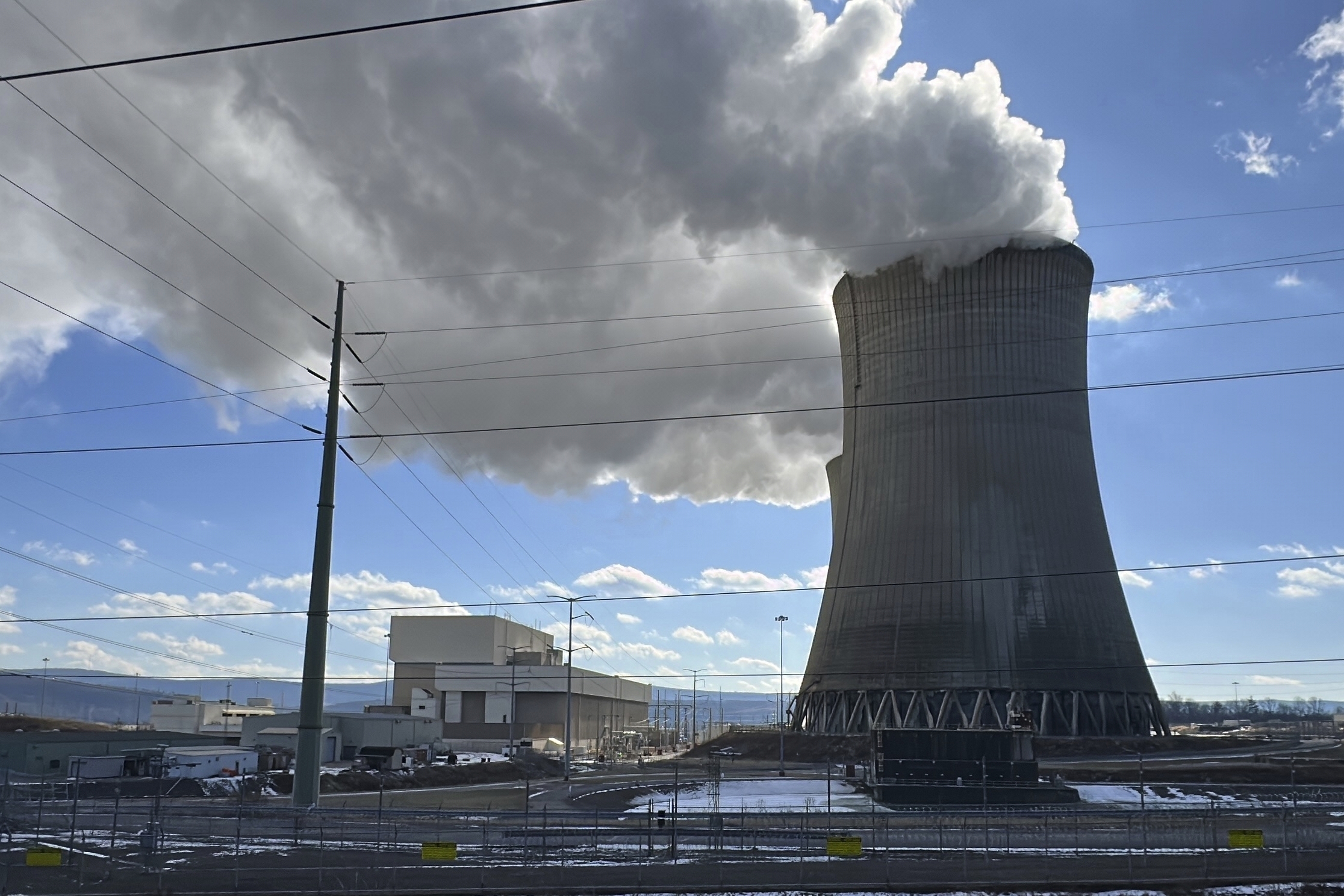 The ⁢Susquehanna nuclear power plant operates in Berwick, Pa., on Tuesday, Jan.‌ 14, 2024.