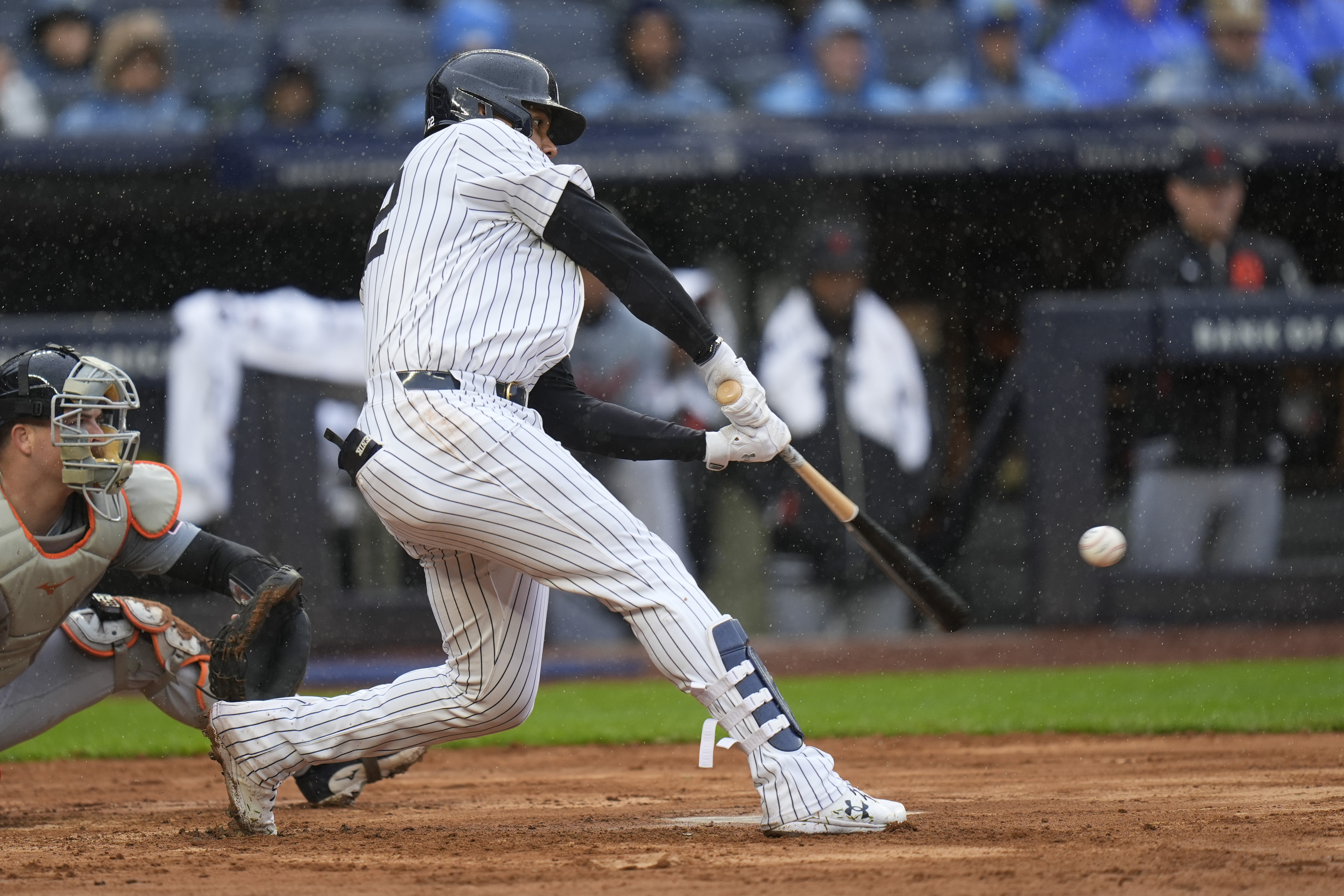 Yankees beat Tigers 5-2 behind Soto's 3-run double to finish 3-game sweep  with rain-shortened win | AP News