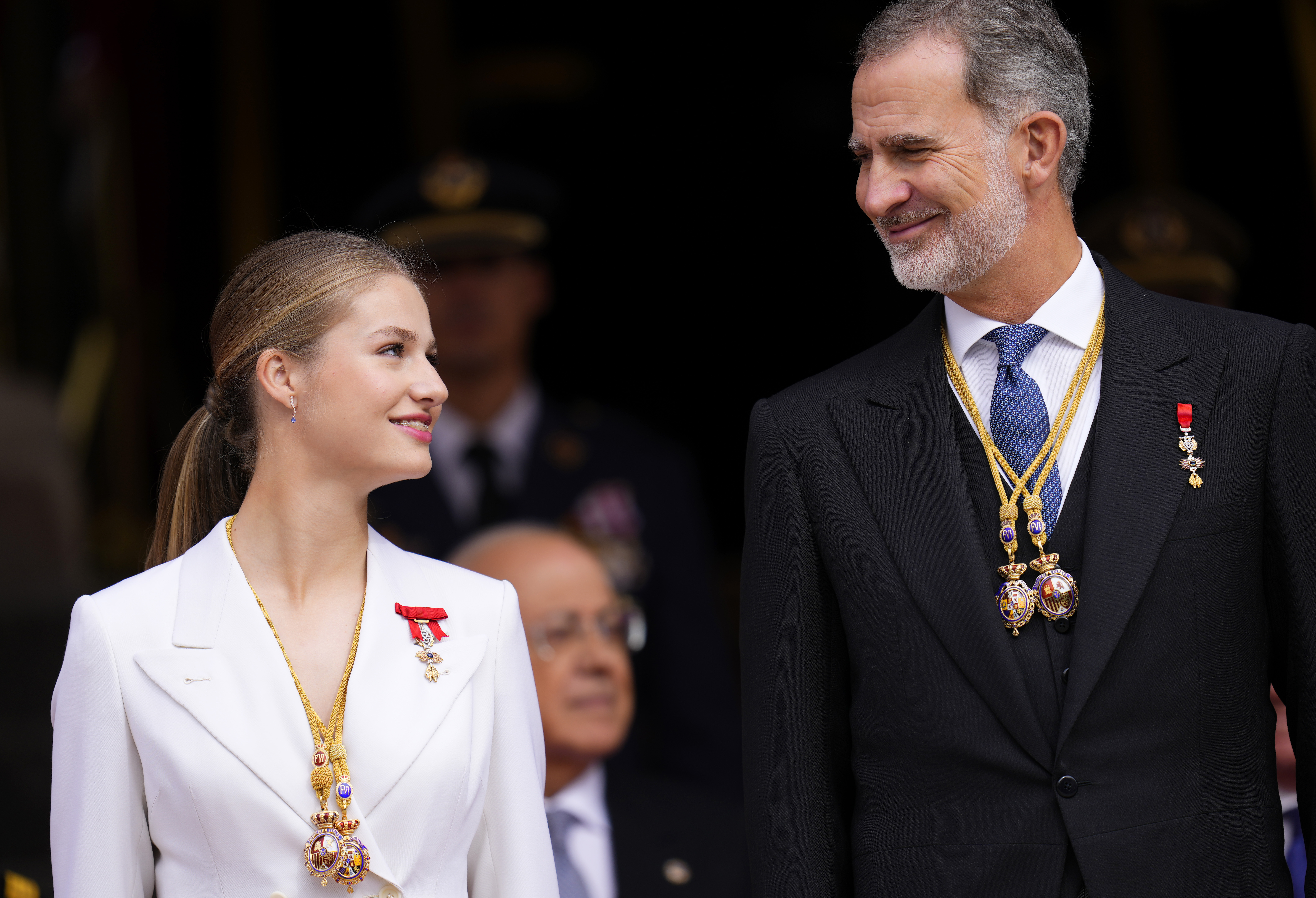 King Felipe VI of Spain, Queen Letizia of Spain and daughters
