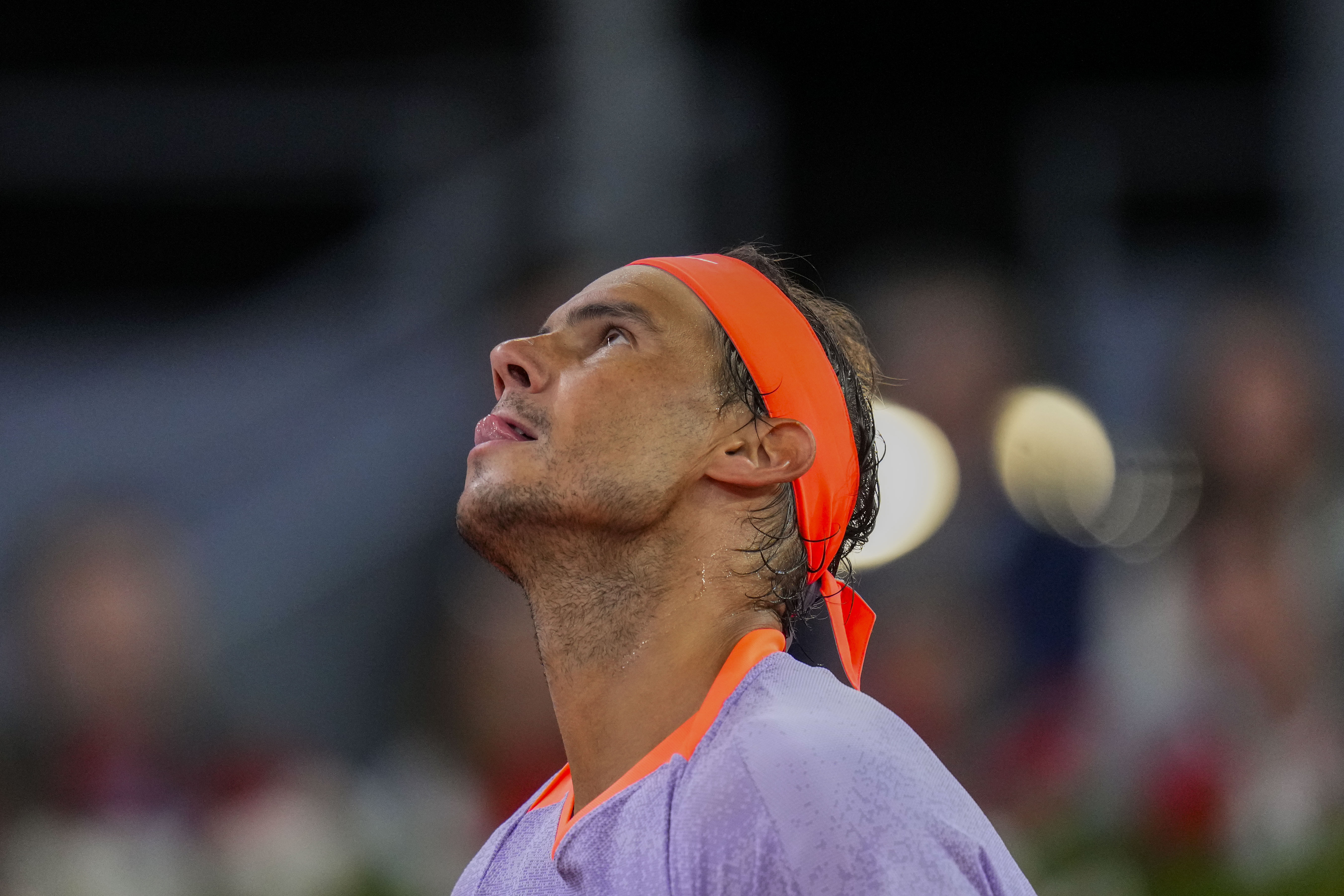 Nadal gets emotional after a loss in his last Madrid Open appearance.  Alcaraz reaches quarterfinals | AP News