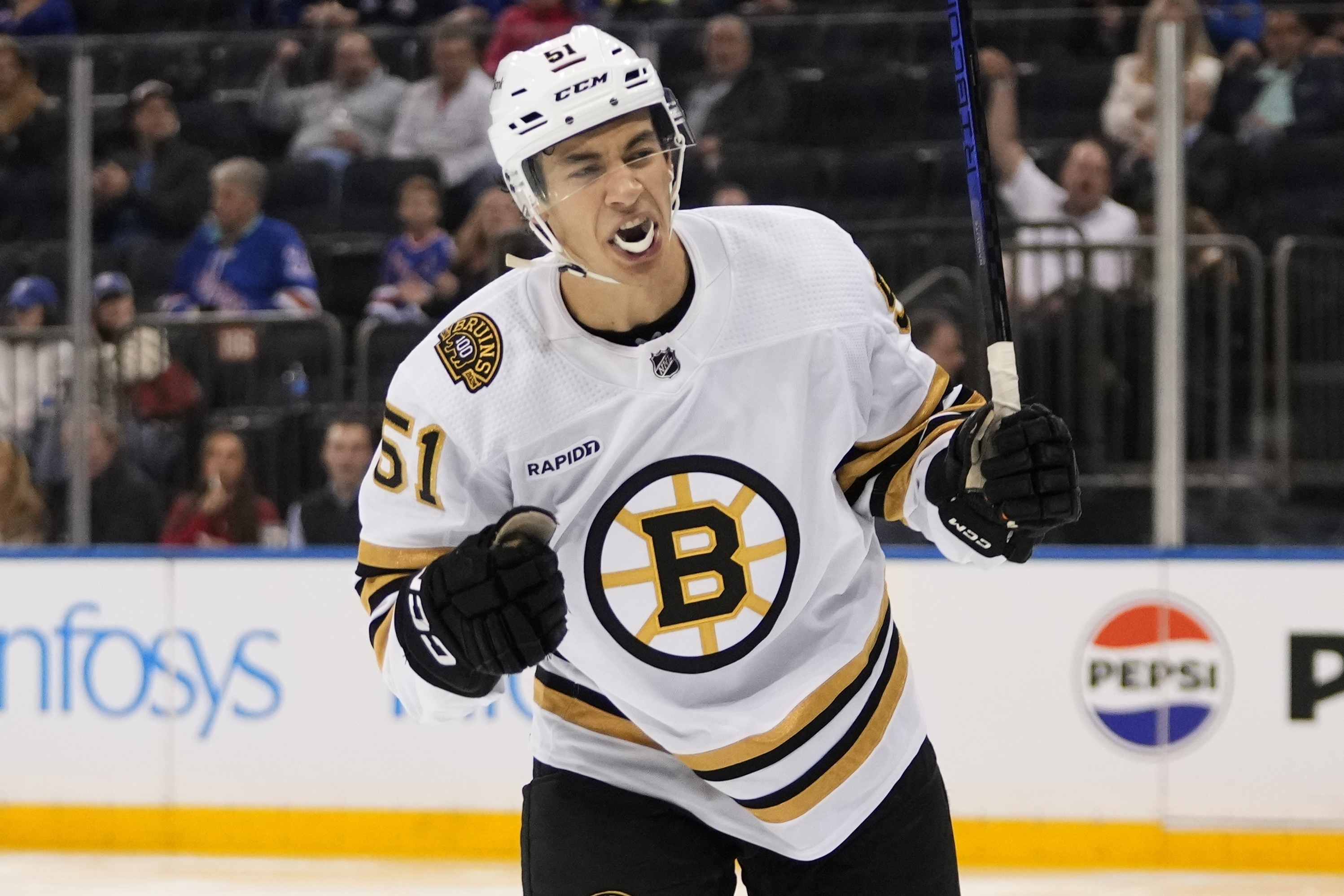 Bruins rookie Poitras plays his way onto roster. Now he needs to find a place to live | AP News