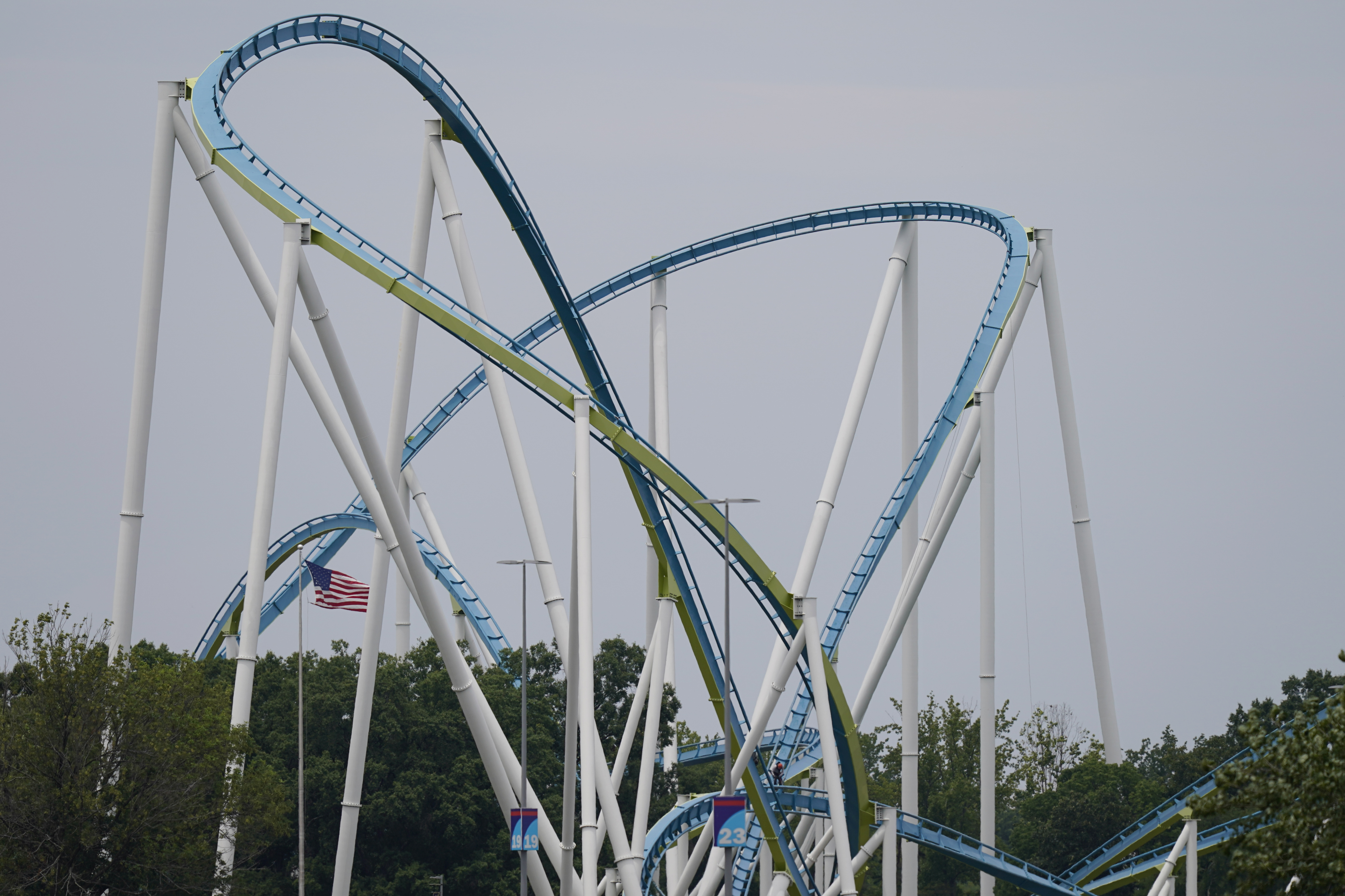 North Carolina roller coaster reopens after a large crack launched a