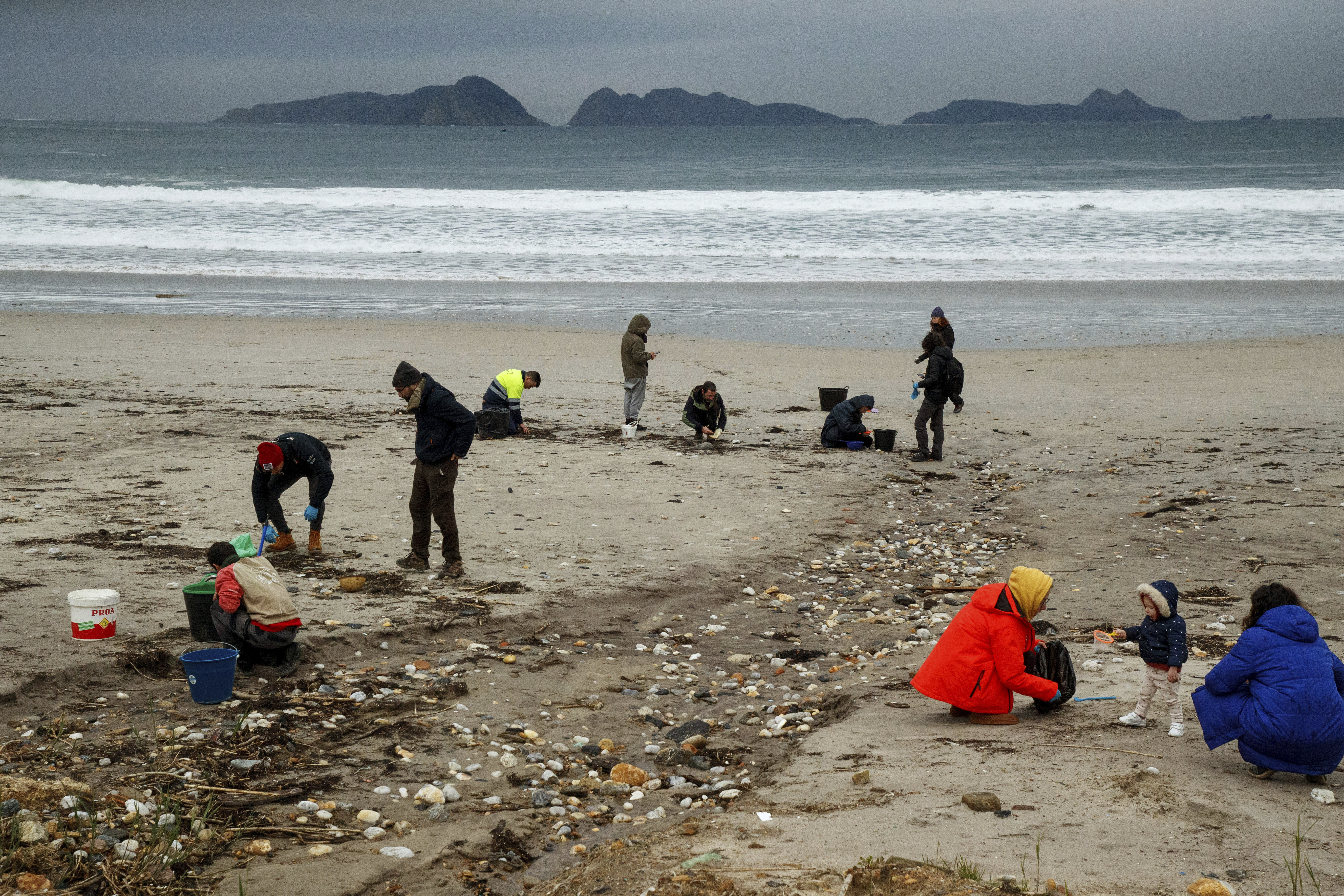 Spain investigates contamination of Atlantic shore by countless plastic  pellets spilled from ship | AP News