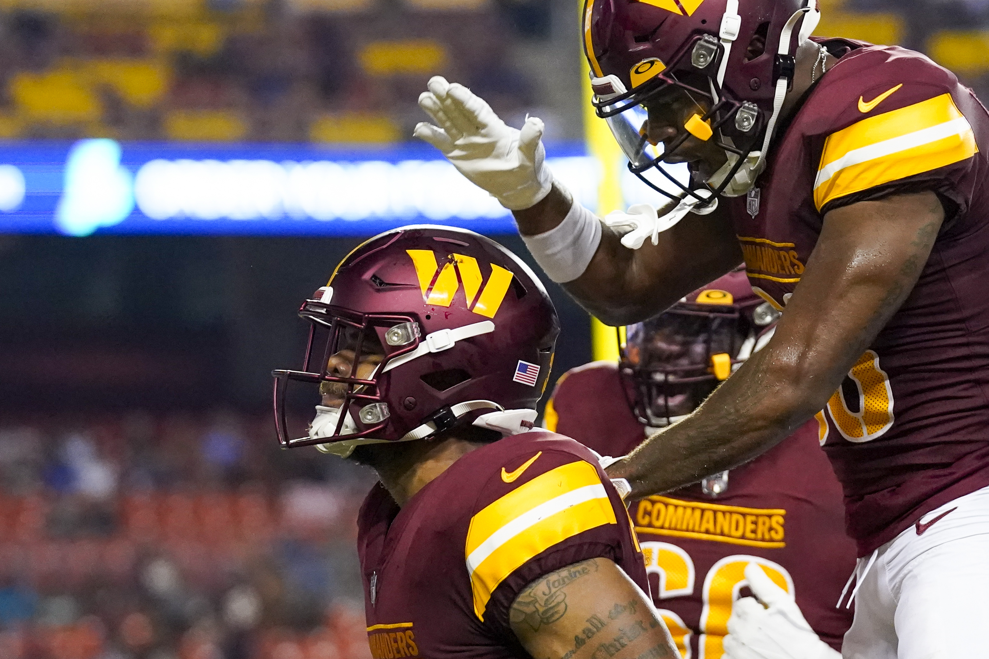 Half redskins shop half ravens jersey