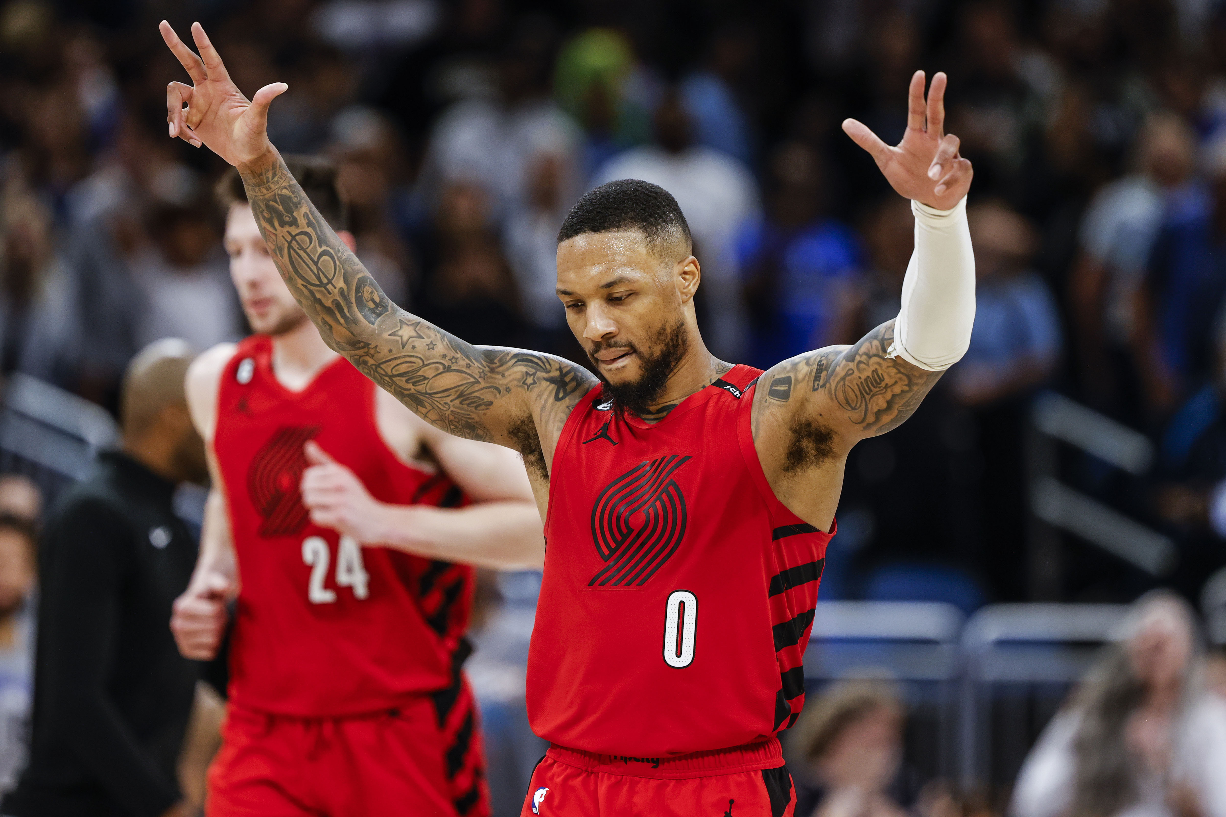 Damian Lillard traded from the Trail Blazers to the Bucks in 3