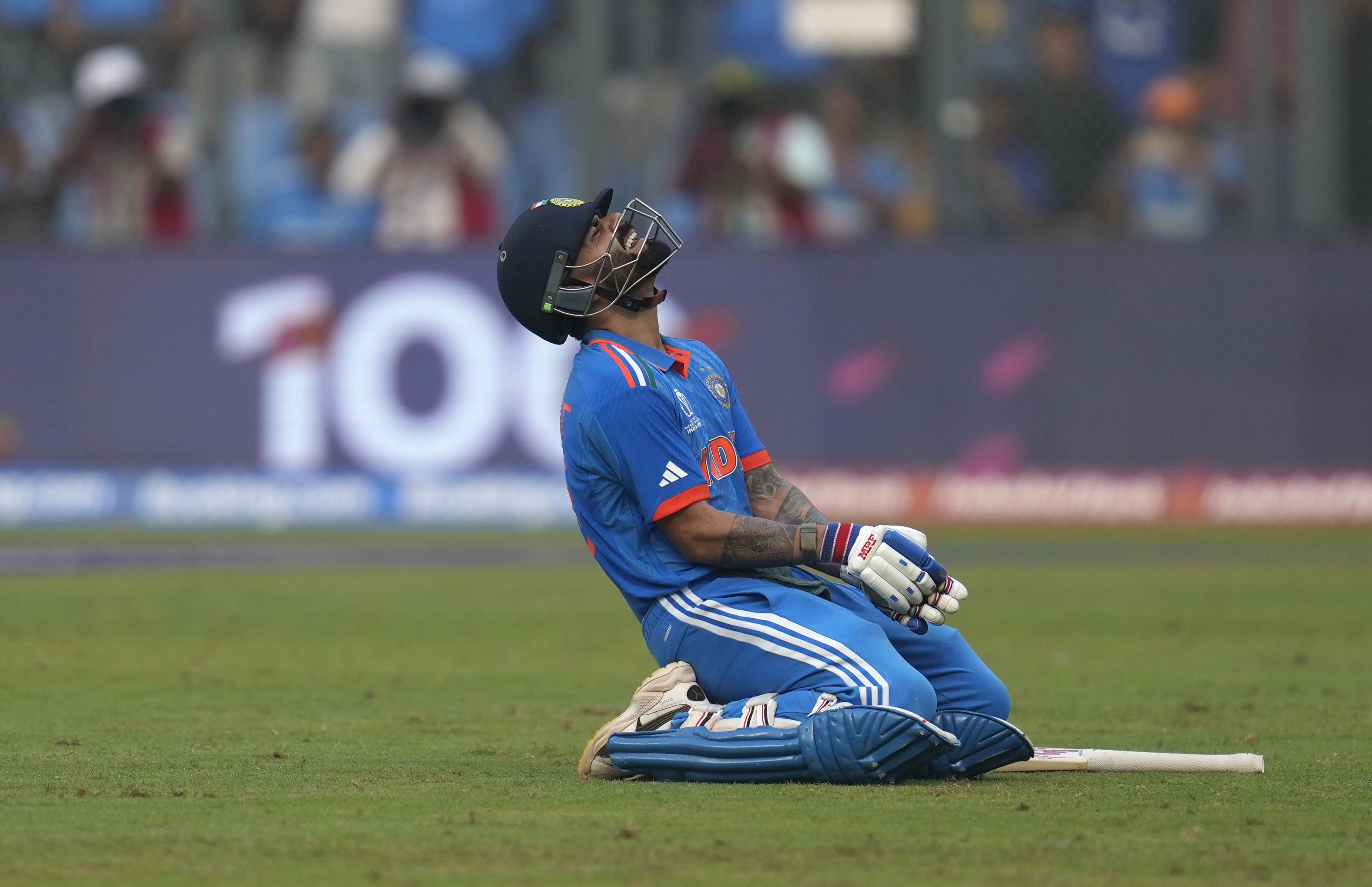 Virat Kohli hit record 50th ODI century at Cricket World Cup | AP News