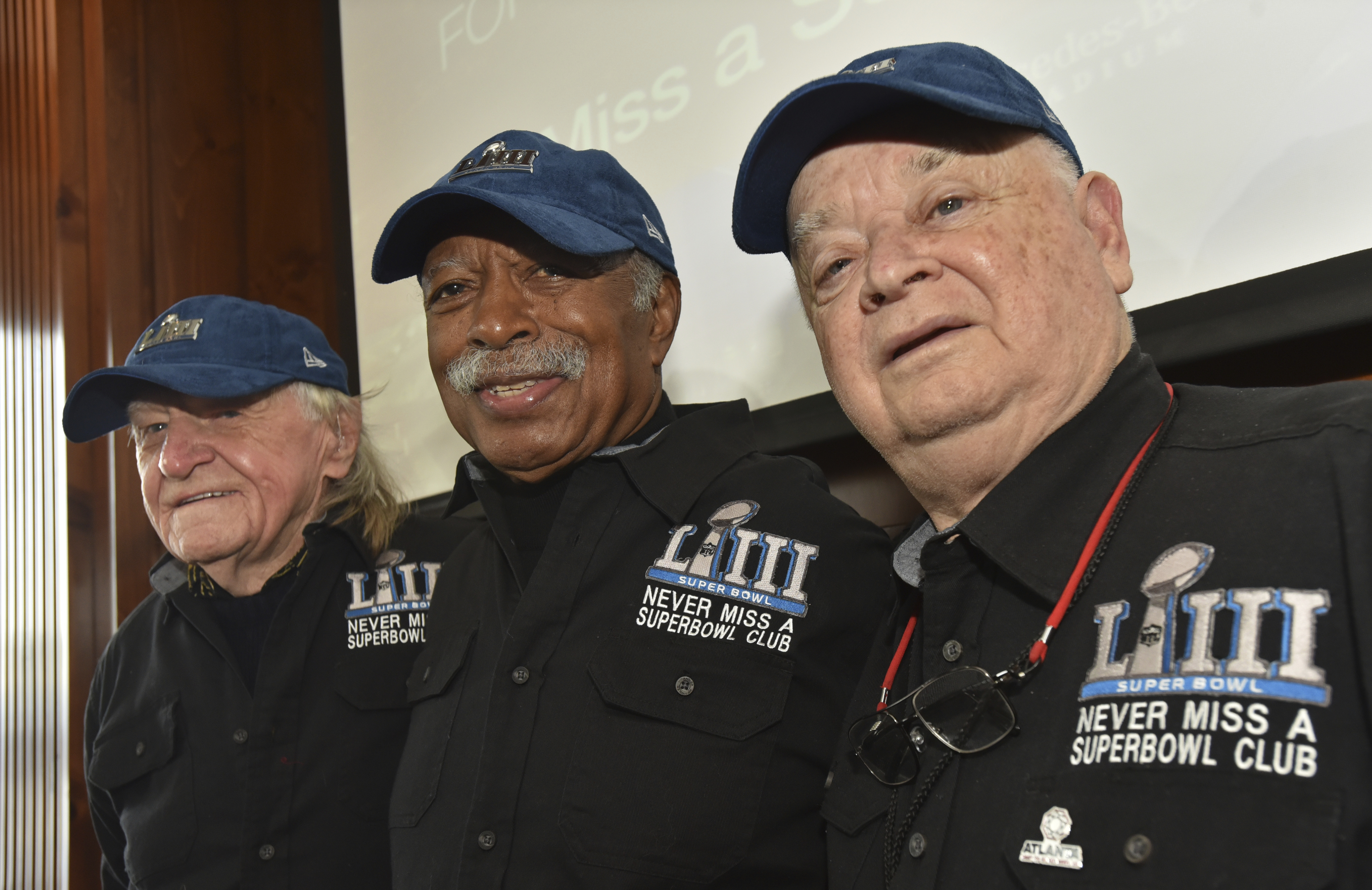 These three friends have attended every Super Bowl together