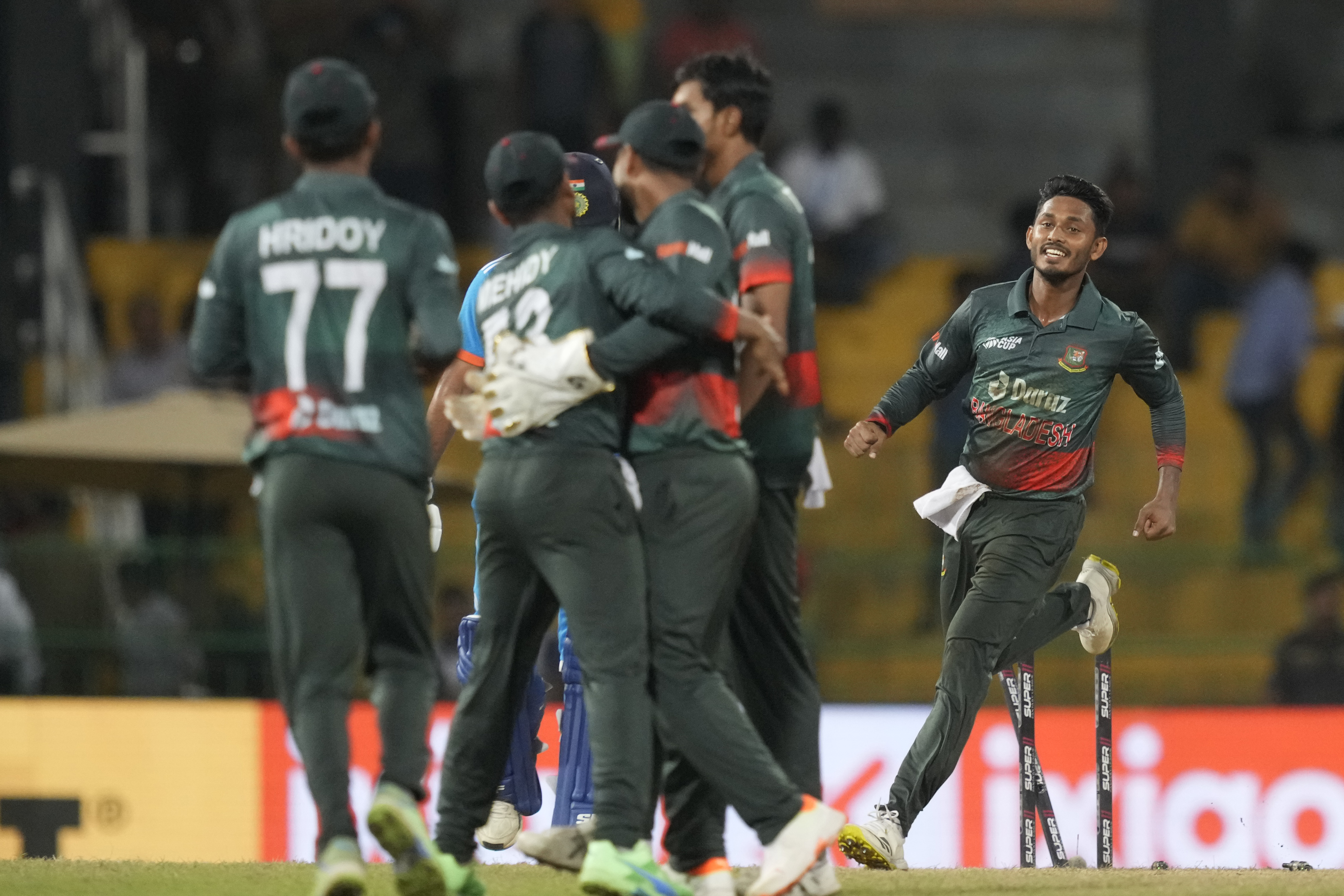 Bangladesh secures 6-run win over under-strength India in Asia Cup | AP News