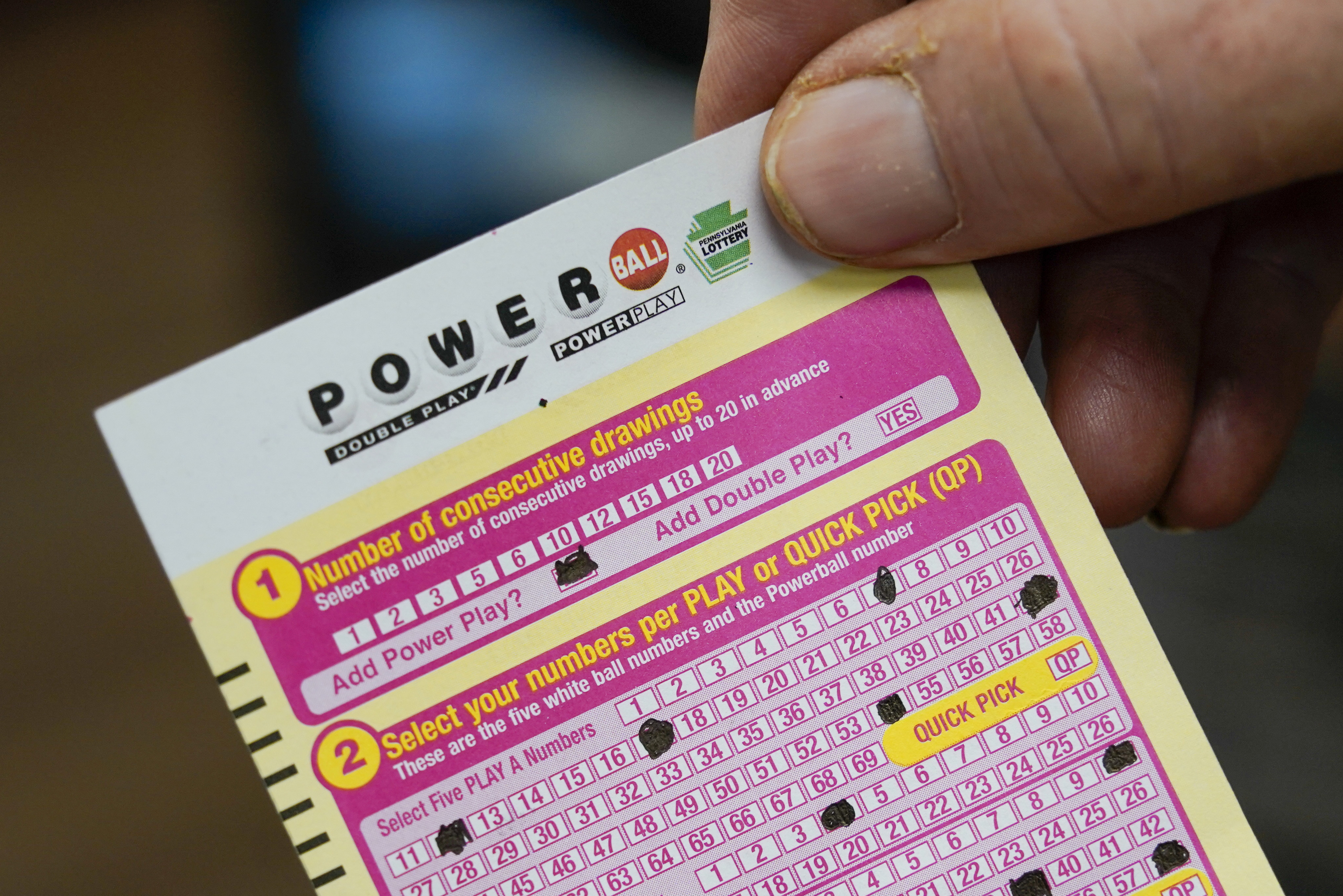 Lotto ticket best sale powerball