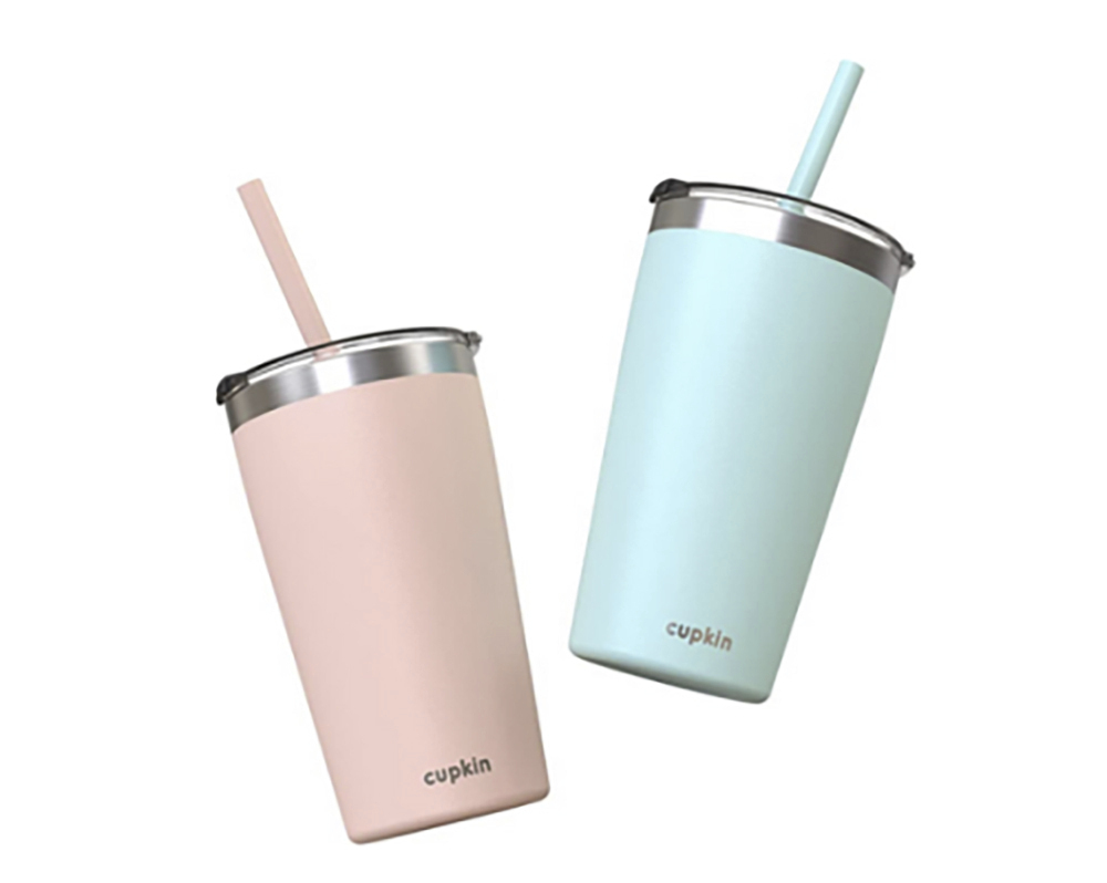 Midz Glass Smoothie Cup and Straw