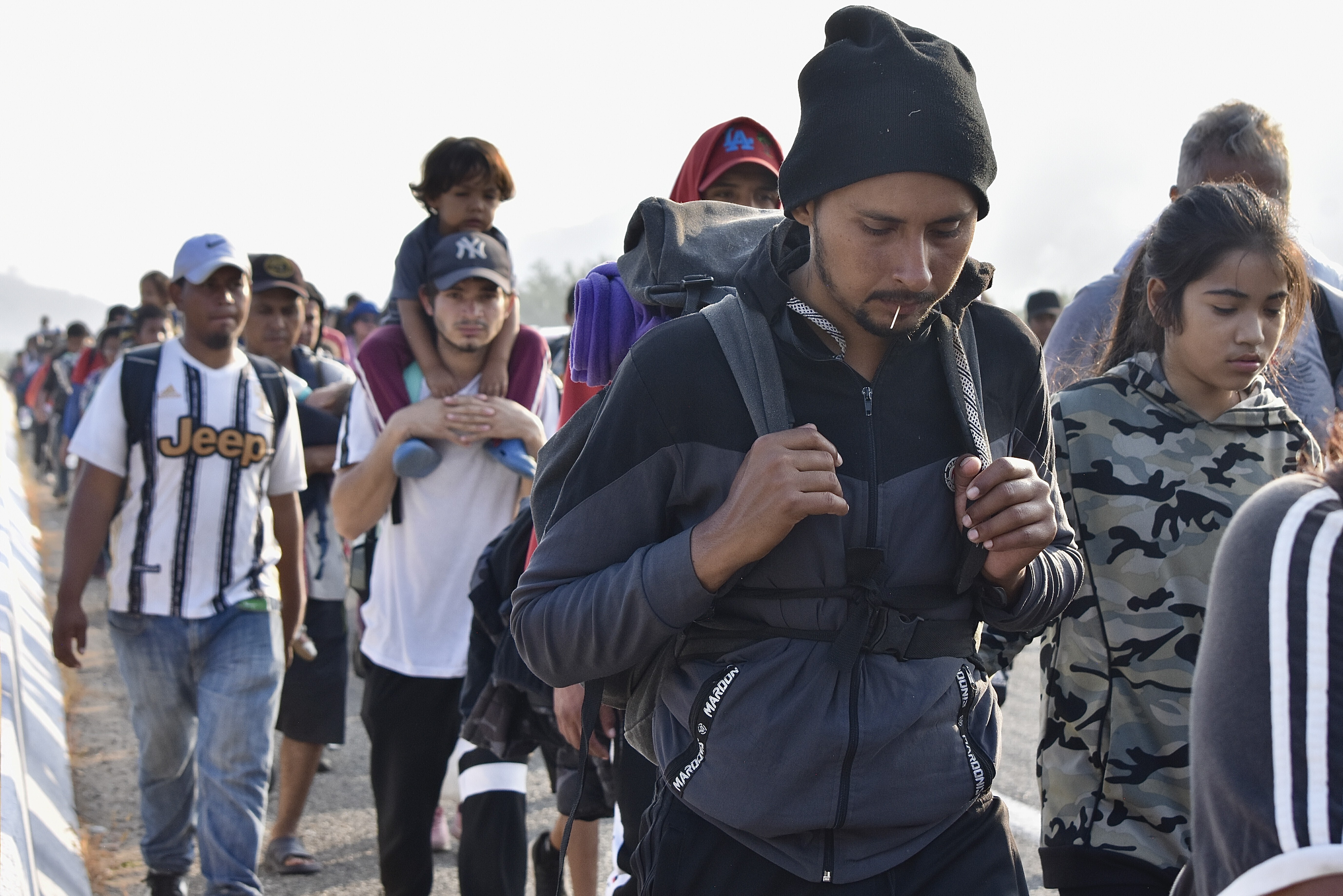 Caravana de migrantes se reagrupa en M xico y EEUU culpa al pa s