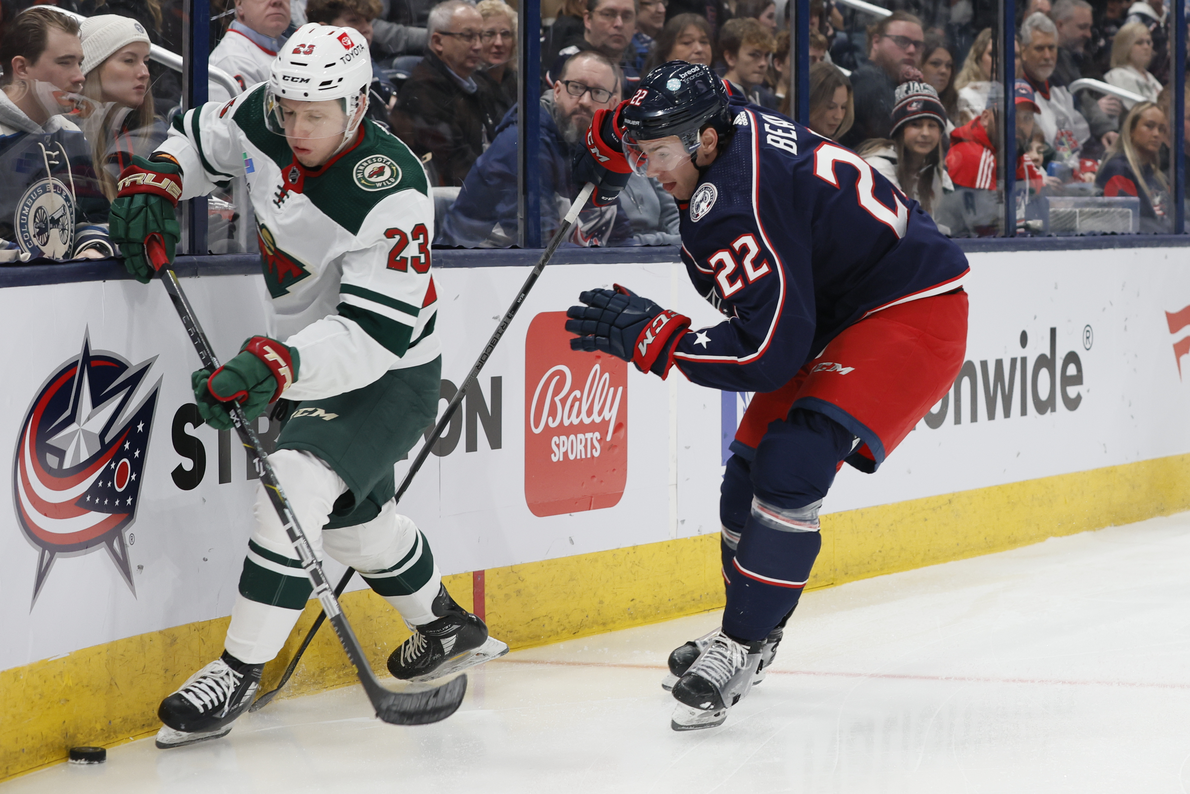 Rossi scores in OT to lift Wild past Blue Jackets 4 3 Fleury gets