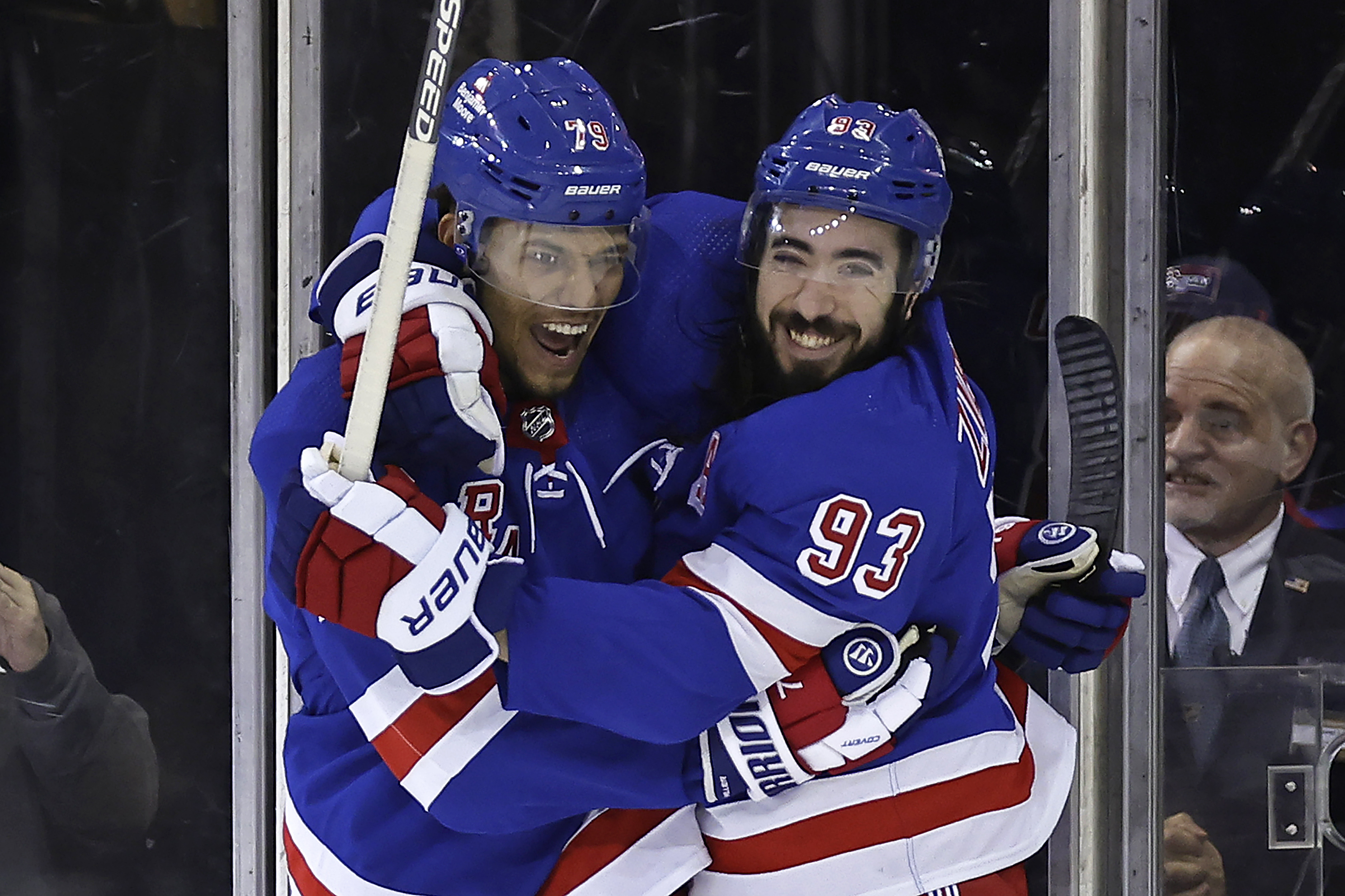 K'Andre Miller scores twice to lift Rangers over Capitals 5-1