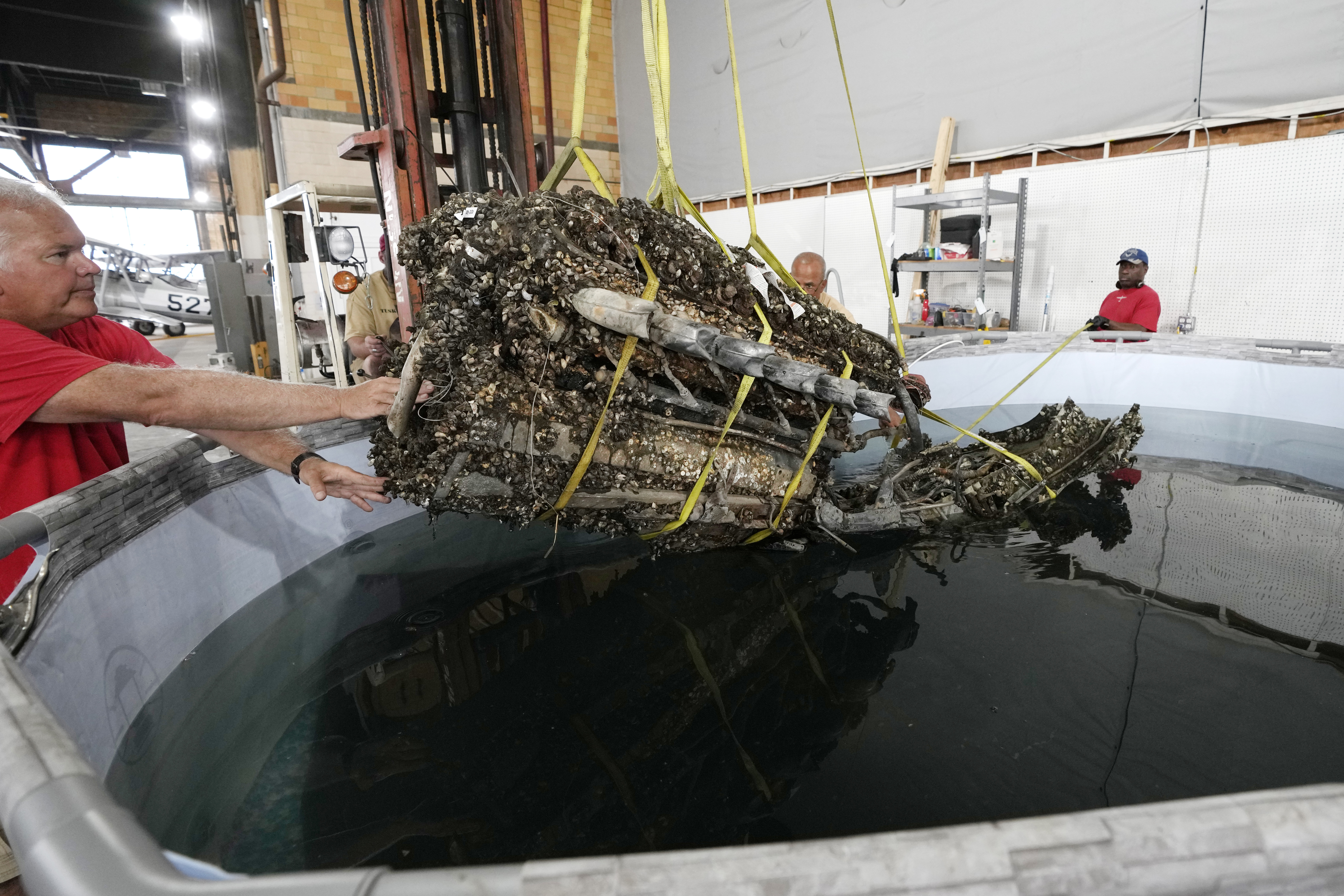 Wreckage from Tuskegee airman s plane that crashed during WWII