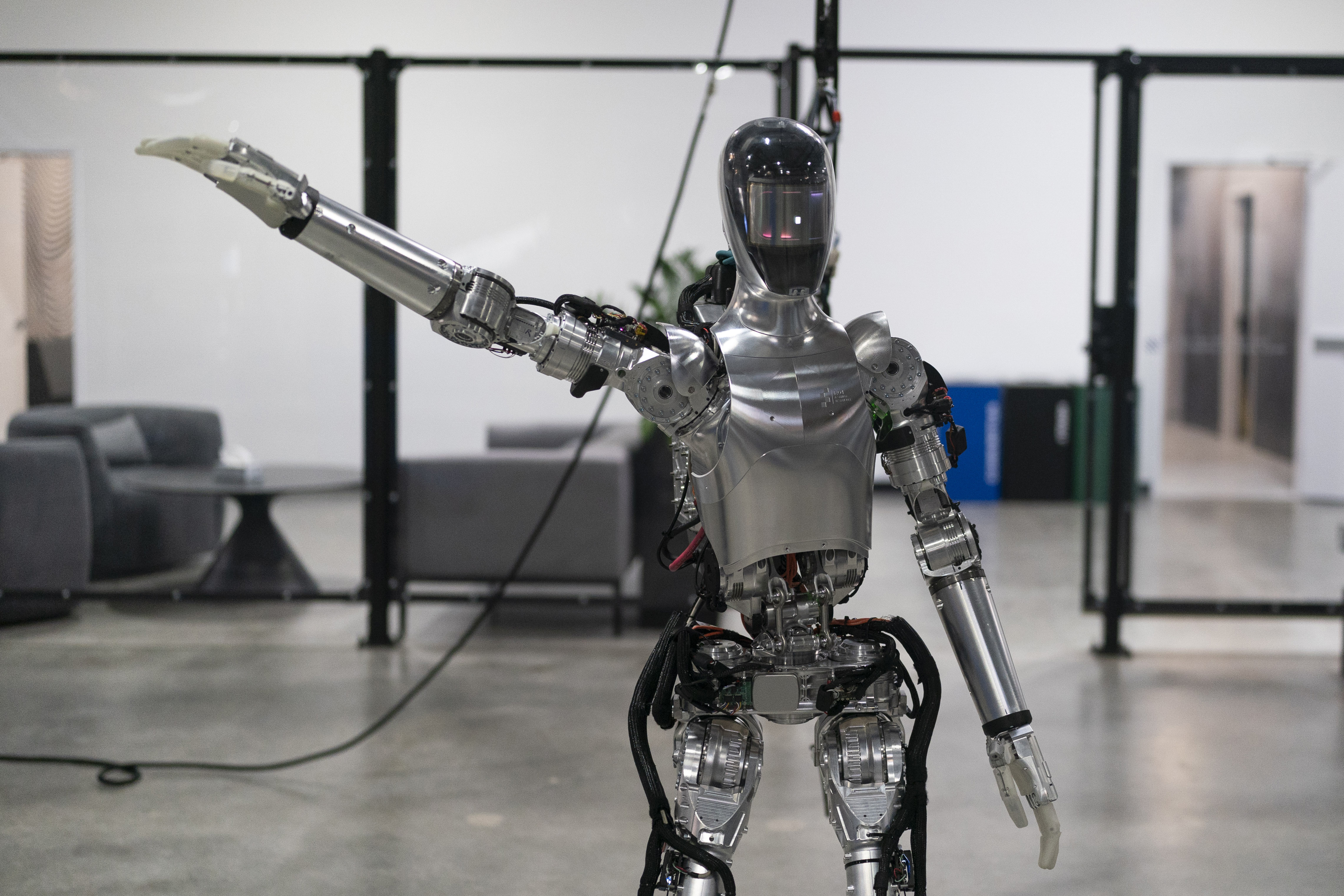 Figure's humanoid robot takes its first steps