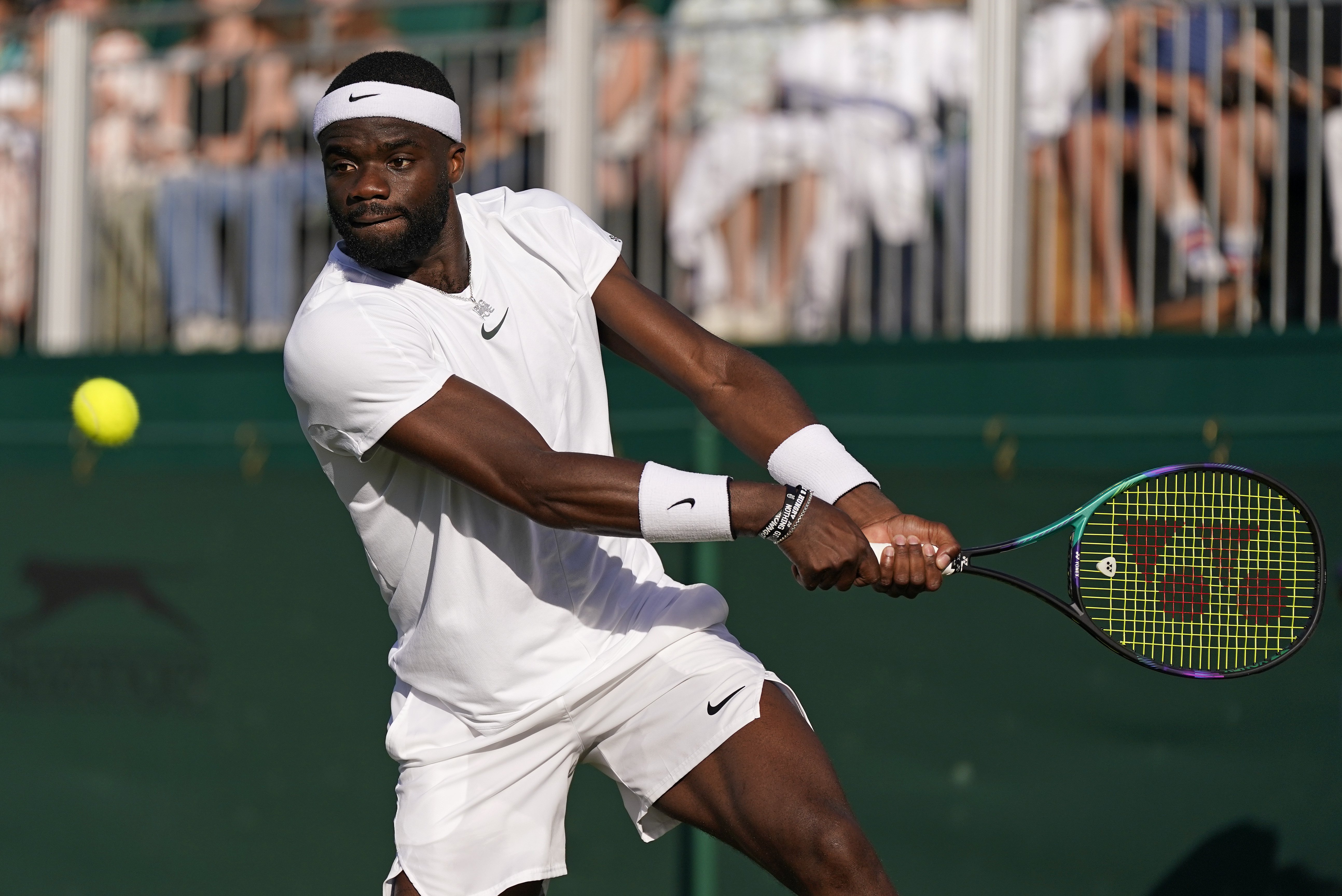 Maryland native Frances Tiafoe advances at Wimbledon, sends footwear  message to Travis Scott – Baltimore Sun