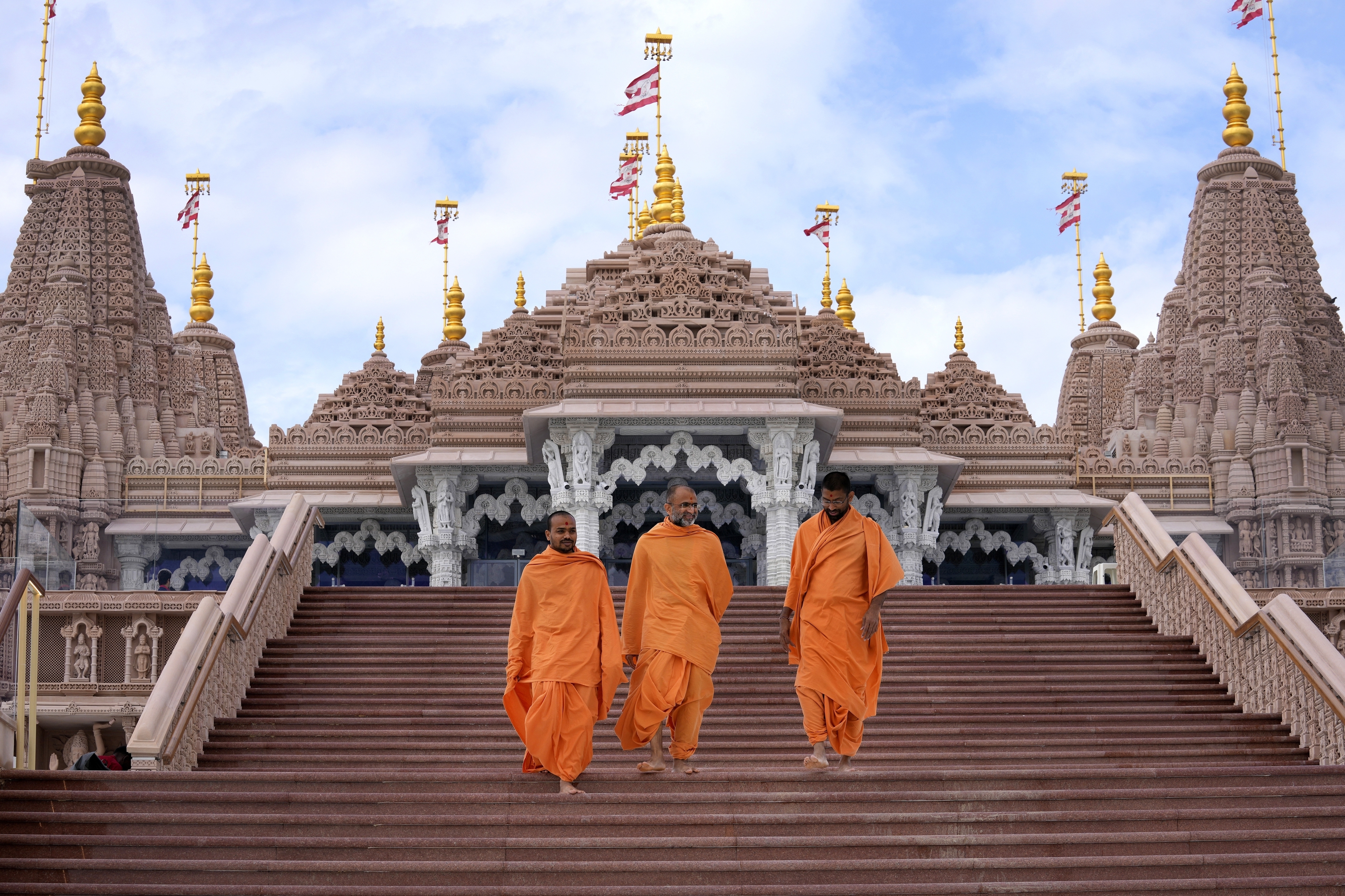 First stone-built Hindu temple in the Middle East rises in the UAE ahead of  Modi's latest visit | AP News