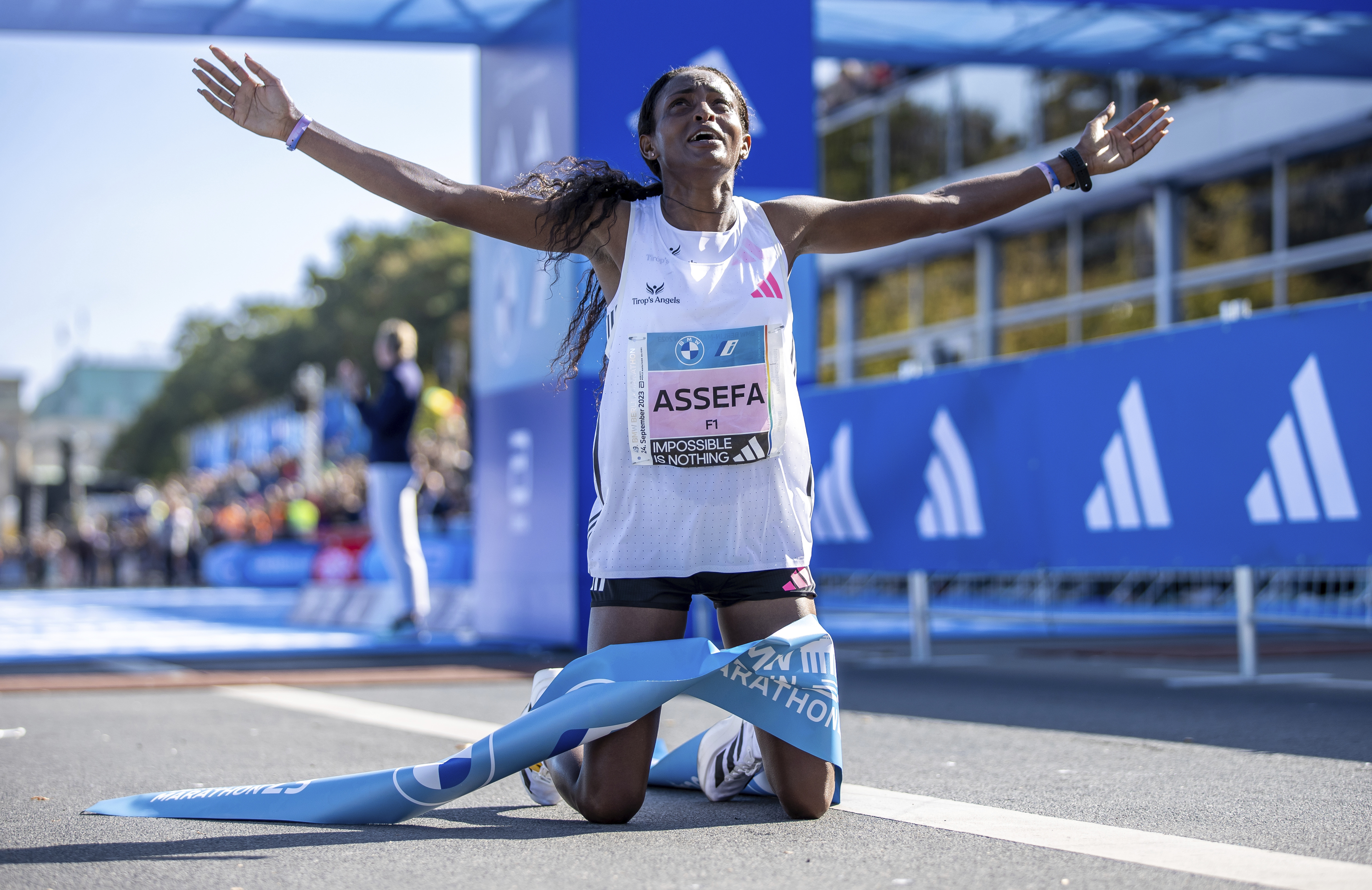 Айеле Ассефа. Berlin Marathon.