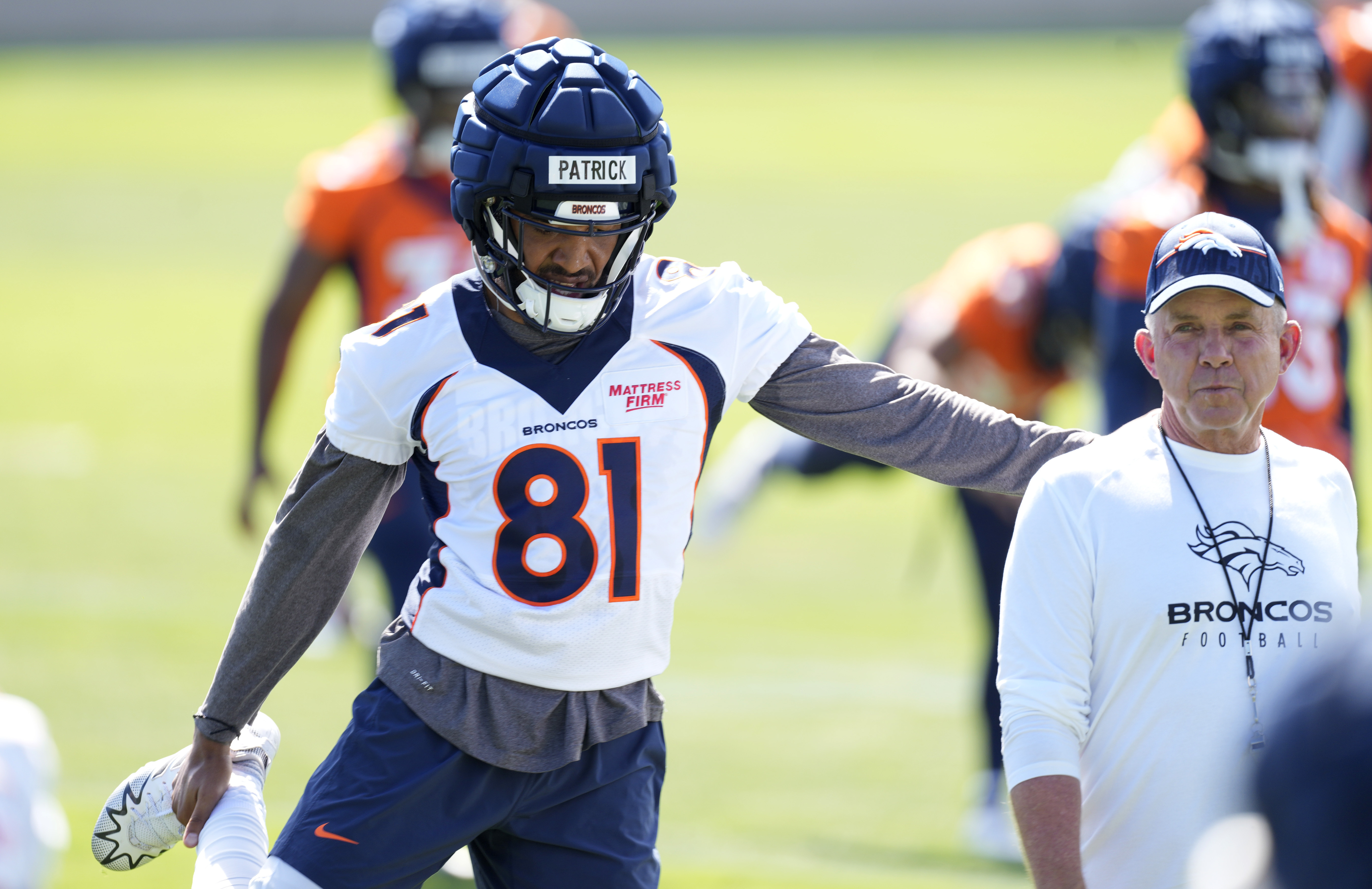 Broncos' deep receiving corps takes a big hit with the loss of Tim Patrick  and KJ Hamler | AP News