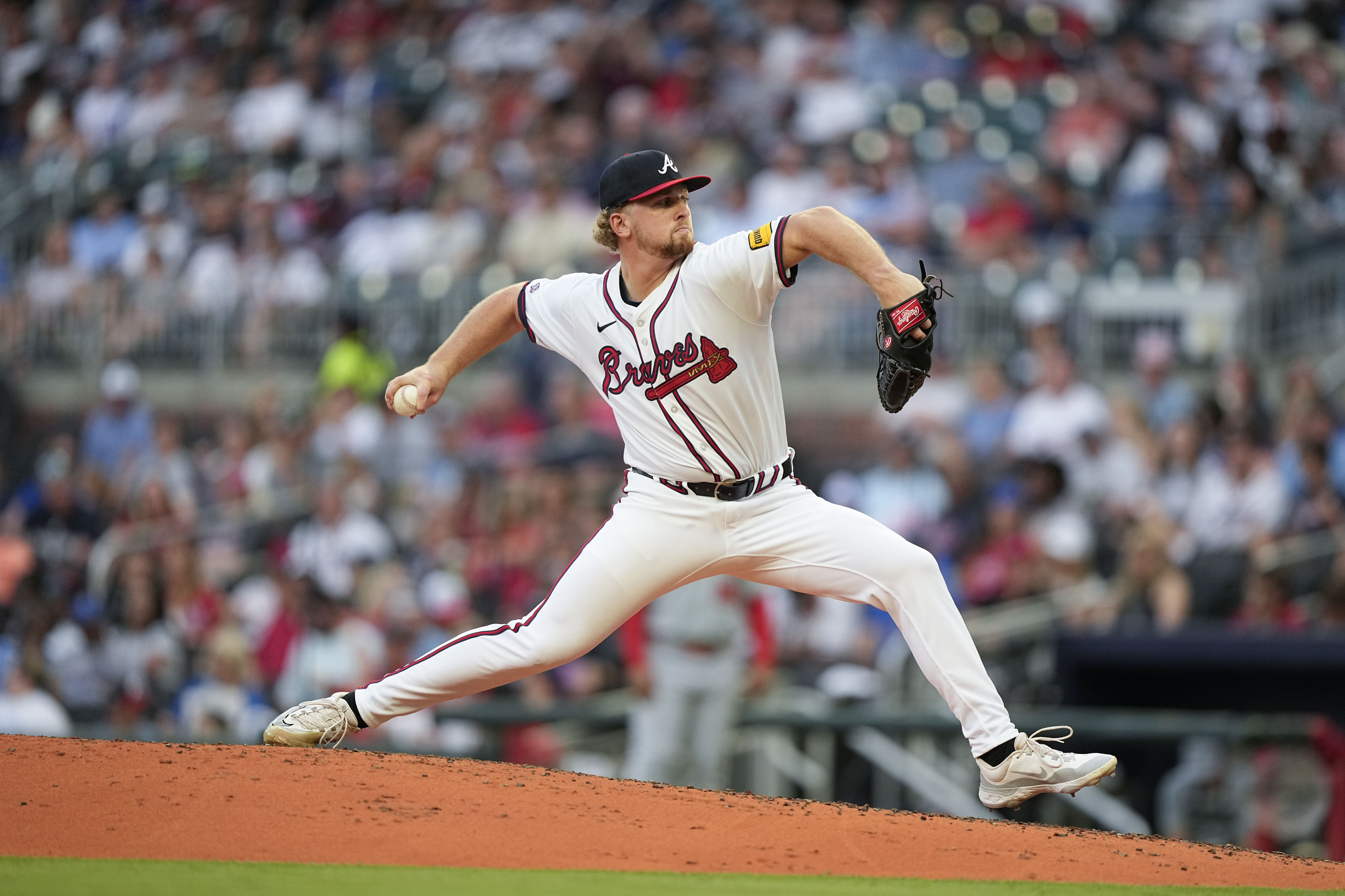 Braves pitching prospect Spencer Schwellenbach strikes out 5 in mixed MLB  debut | AP News