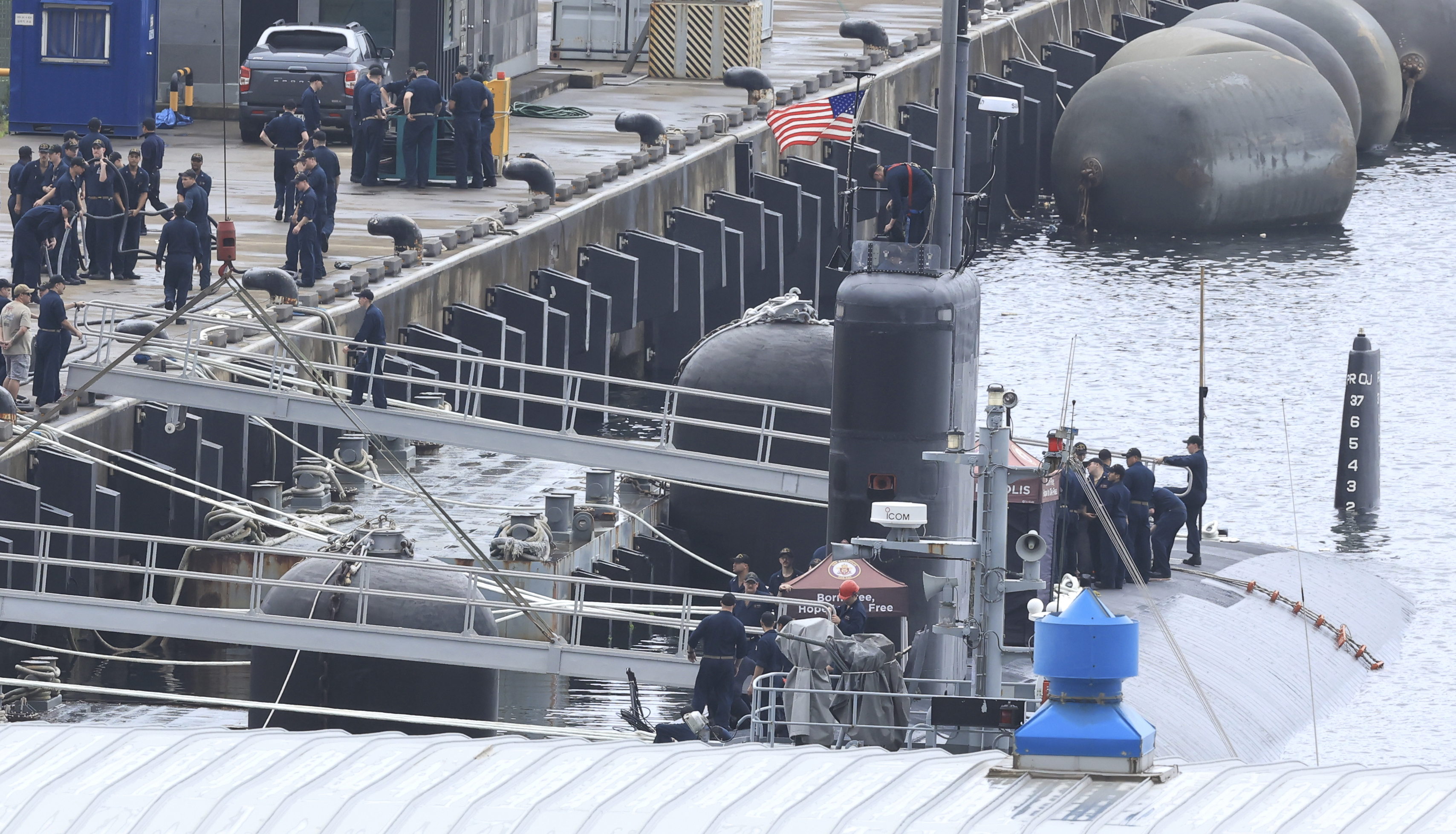 US nuclear-powered submarine arrives at South Korean port day