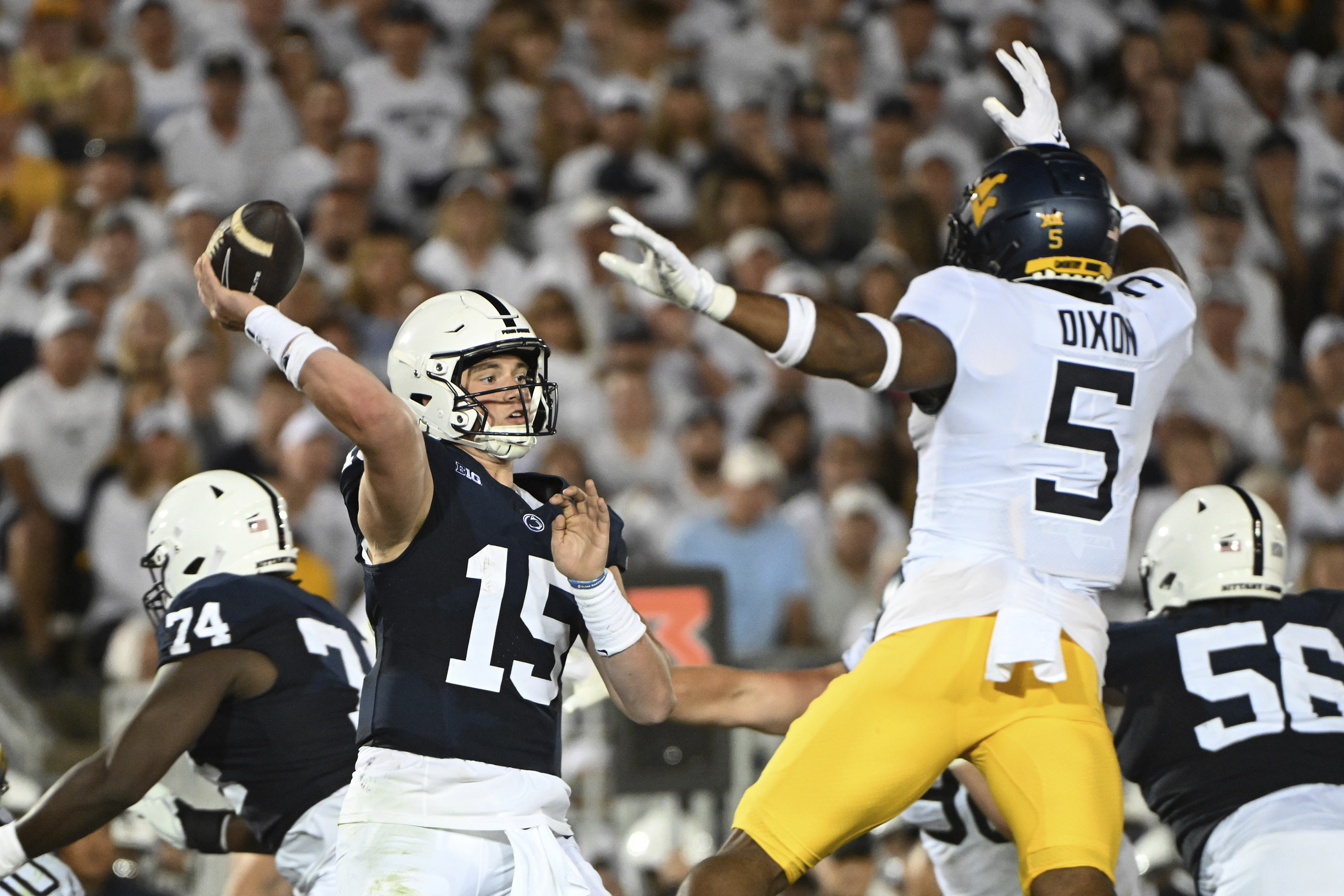 Drew Allar shines in No. 7 Penn State's opening 38-15 victory over West  Virginia