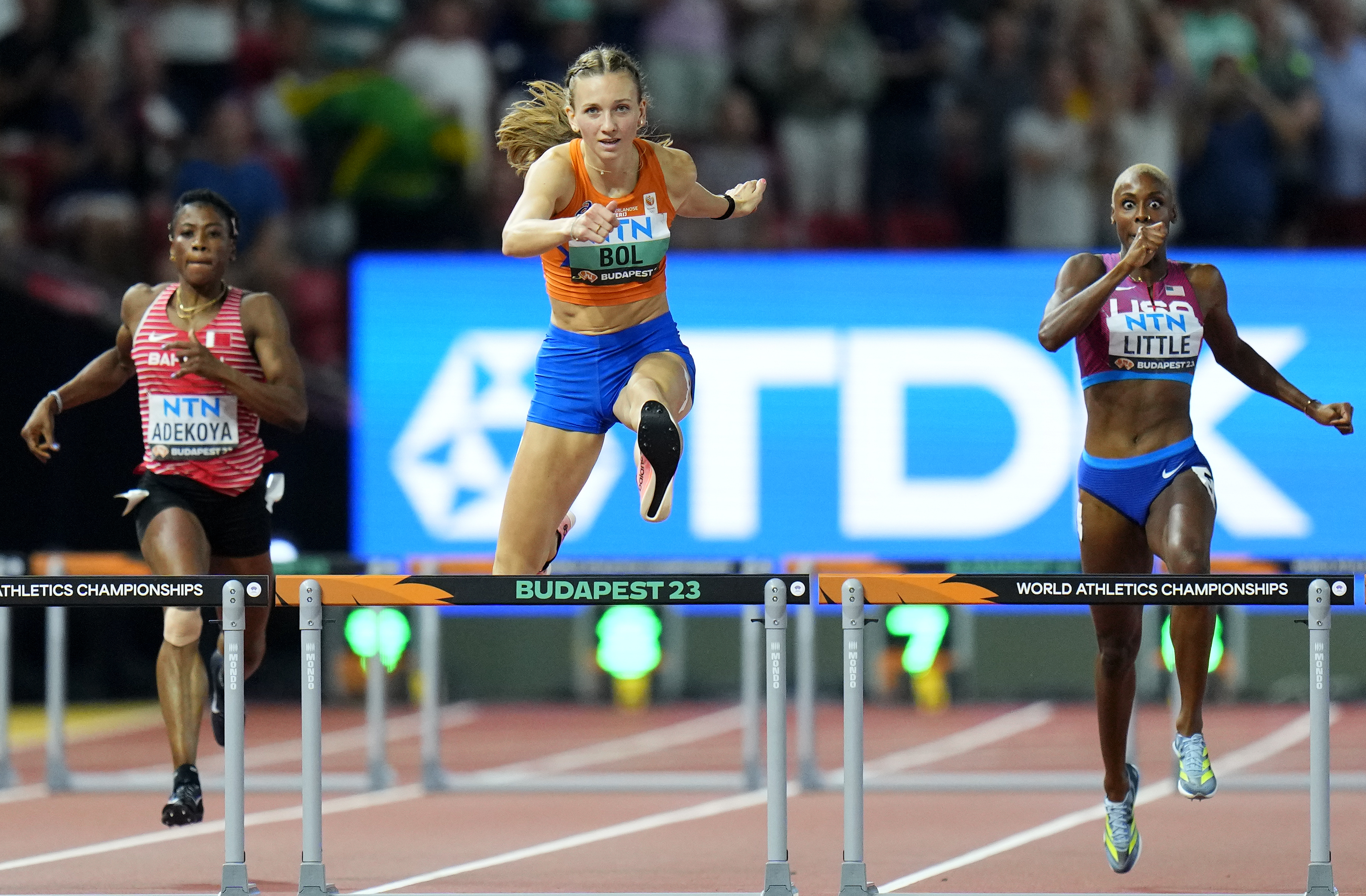 Femke Bol of the Netherlands cruises to gold in women's 400 hurdles at  worlds