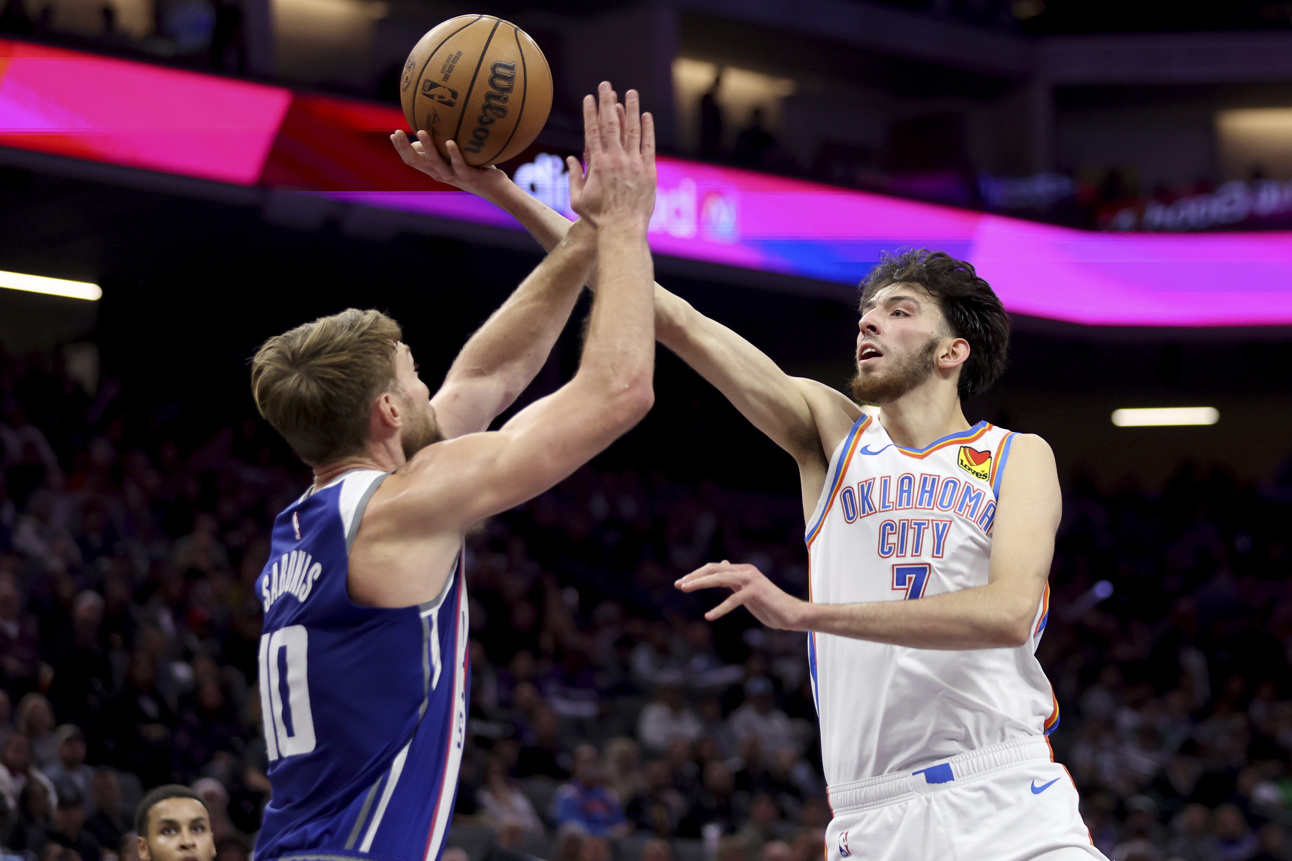 Sabonis shop thunder jersey