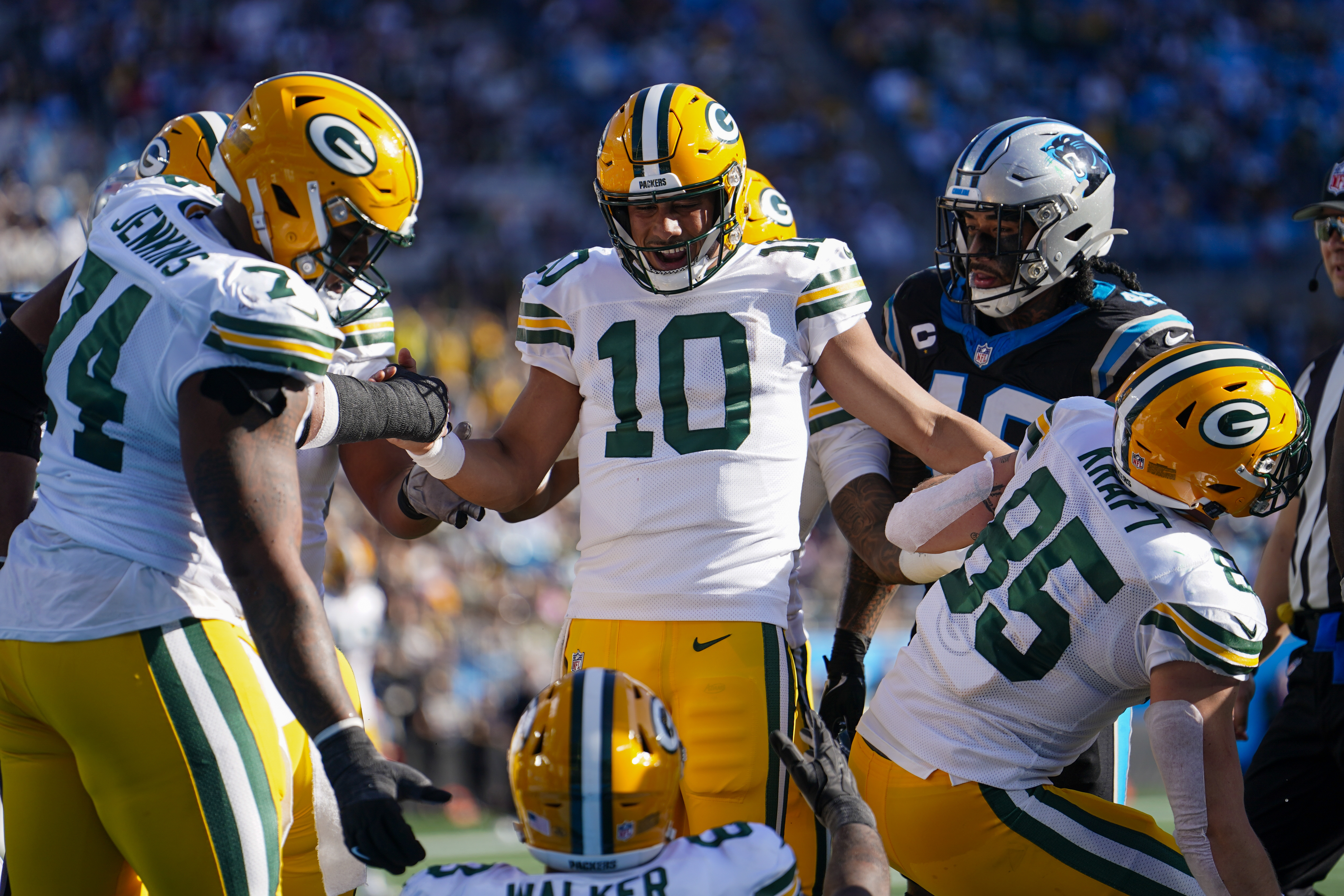 Jordan Love, Packers survive rally by Panthers, win 33-30 to keep playoff  hopes alive