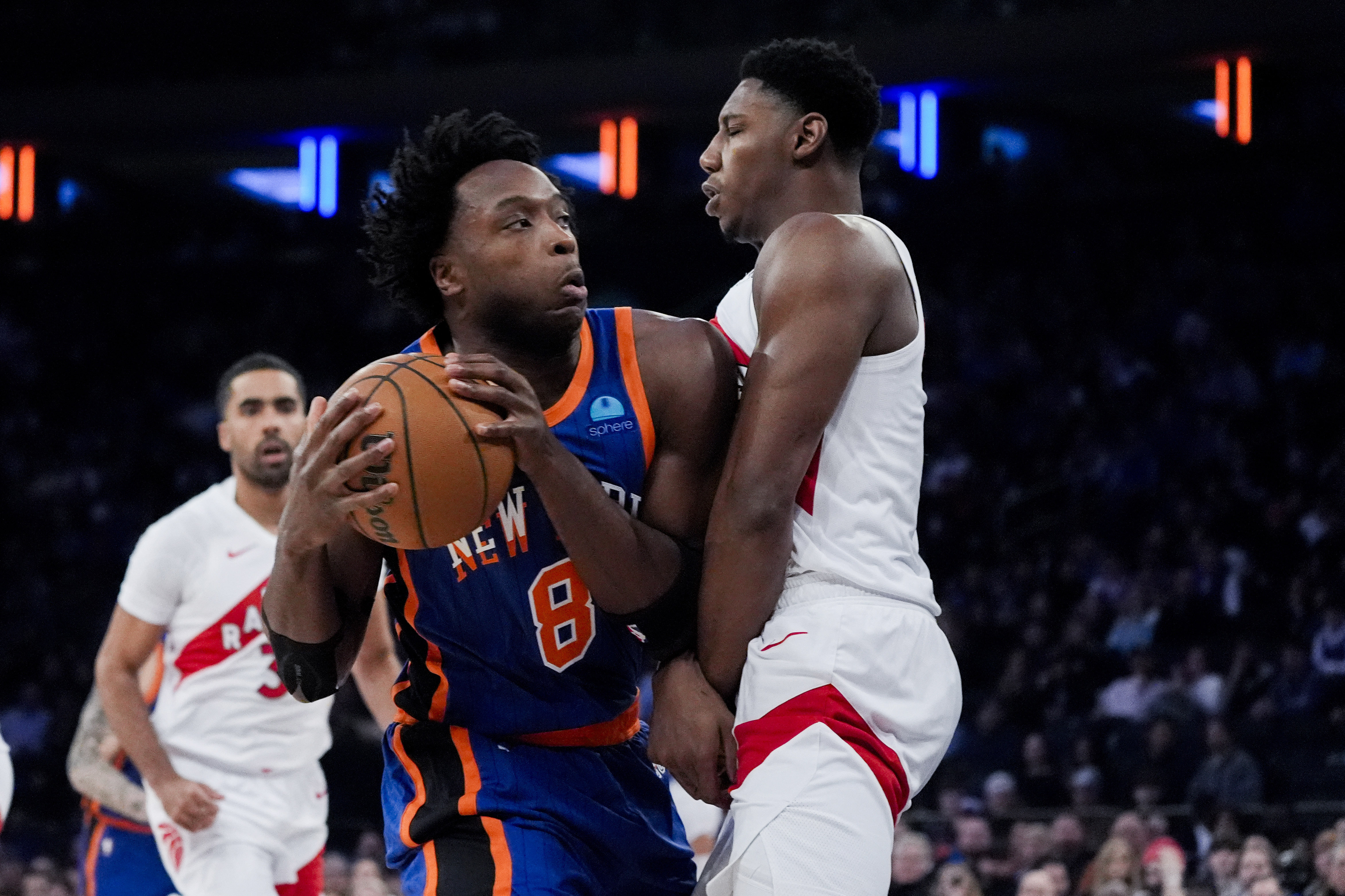 Randle's triple-double leads Knicks over Raptors as Barrett, Quickley  return to MSG after trade