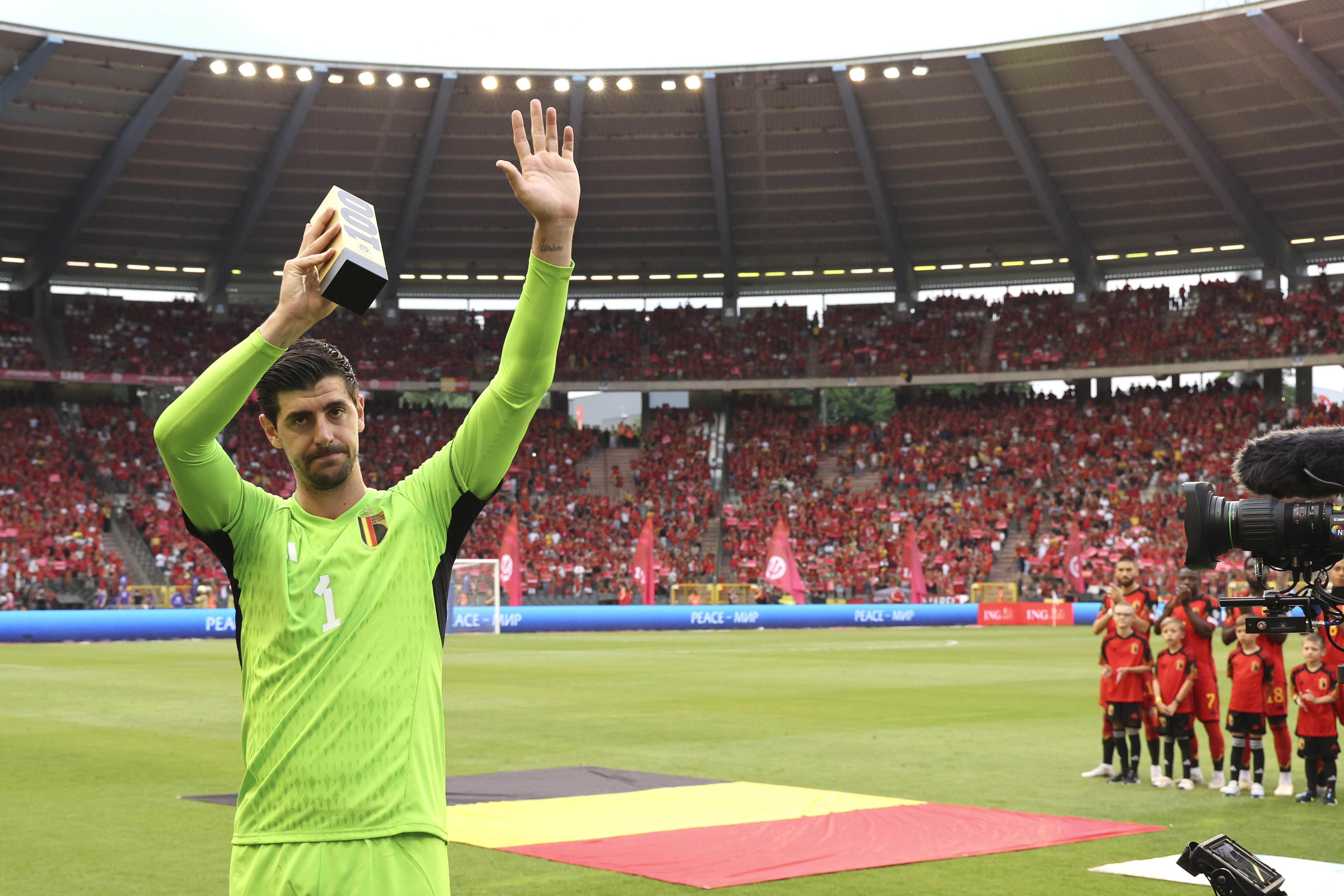 Thibaut Courtois' famous Belgium shirt