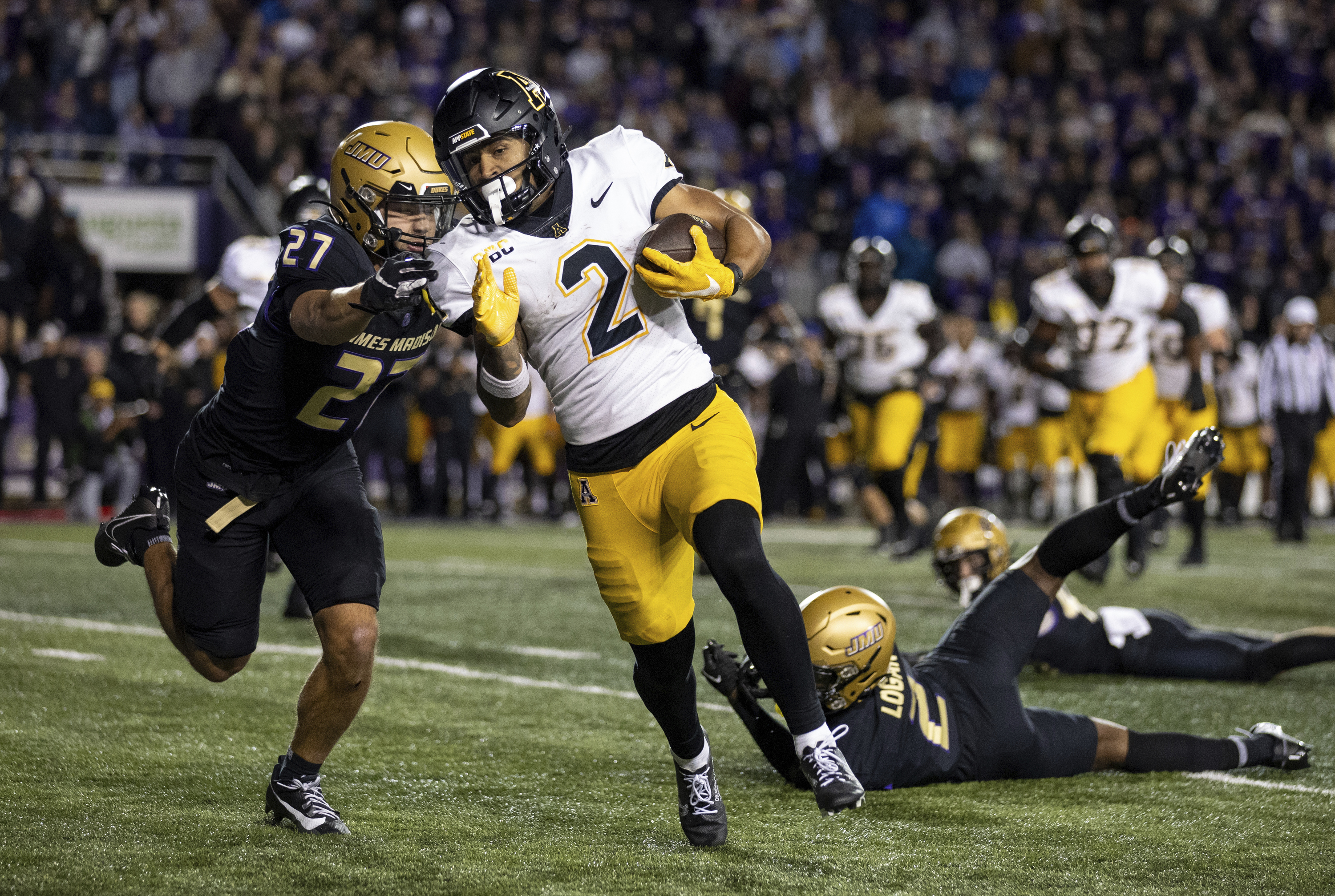Appalachian State ends unbeaten run by No. 18 James Madison 26-23 in  overtime