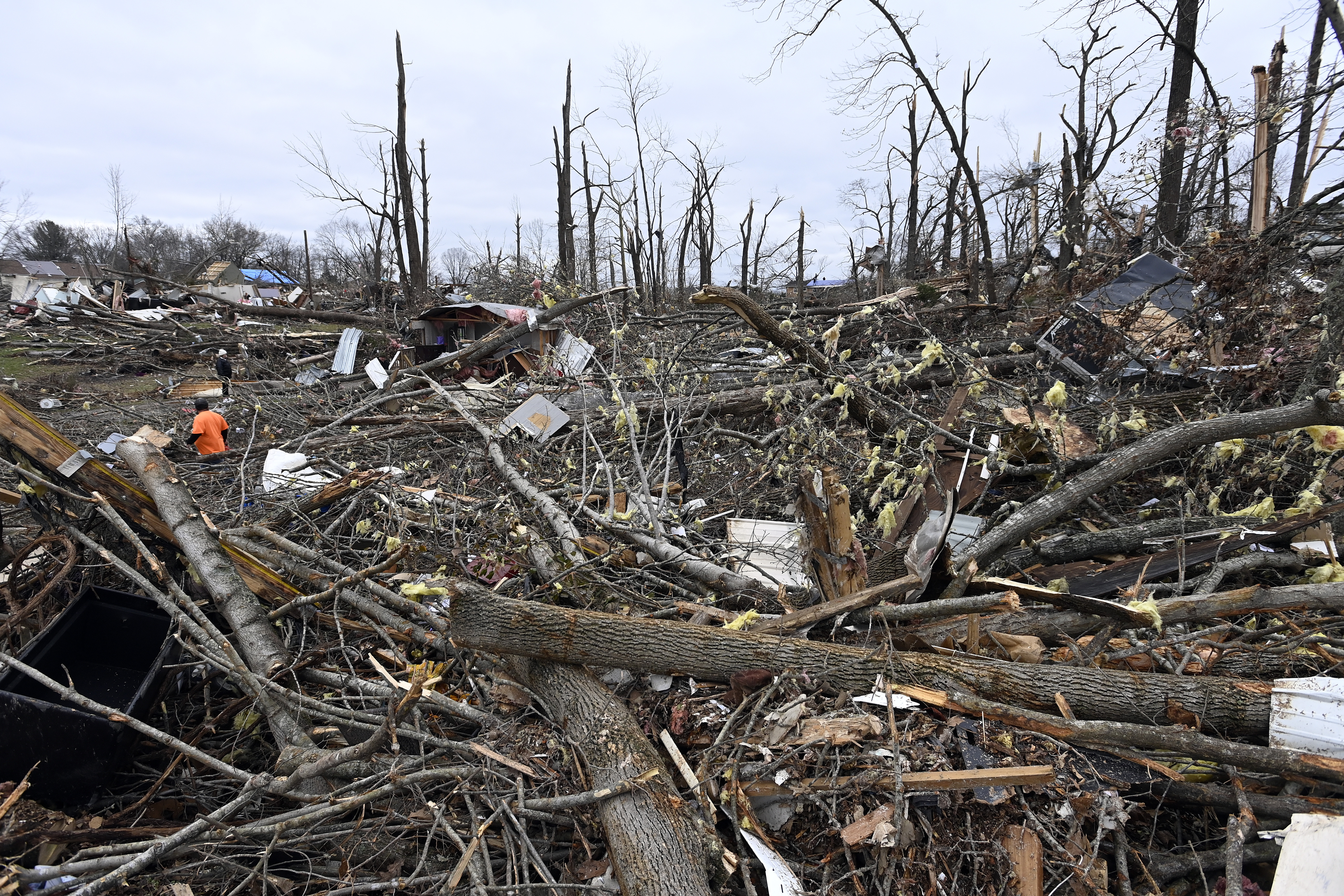 A 4-month-old survived after a Tennessee tornado tossed him. His parents  found him in a downed tree