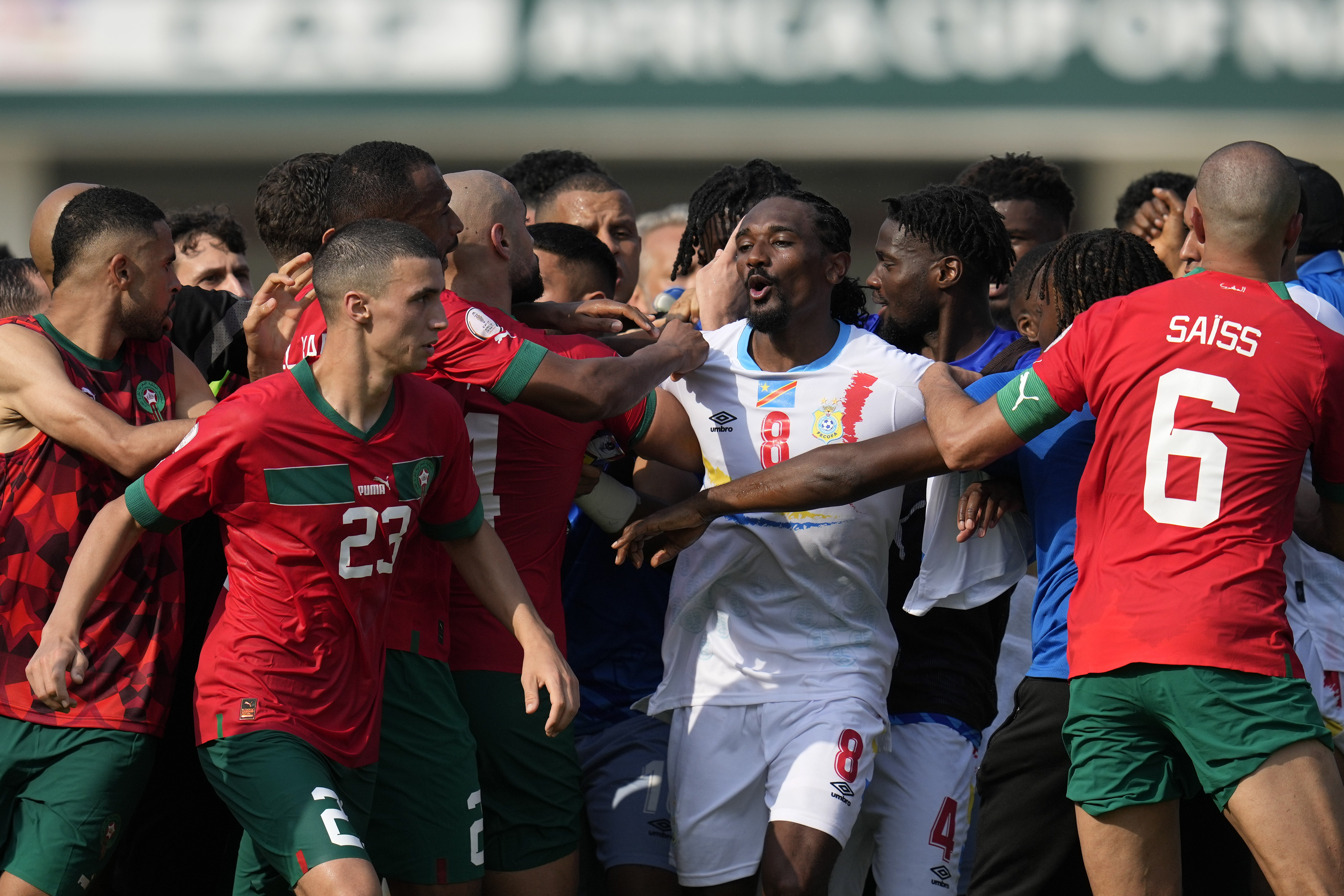 Tempers flare in the heat at Africa Cup as Morocco and Congo draw