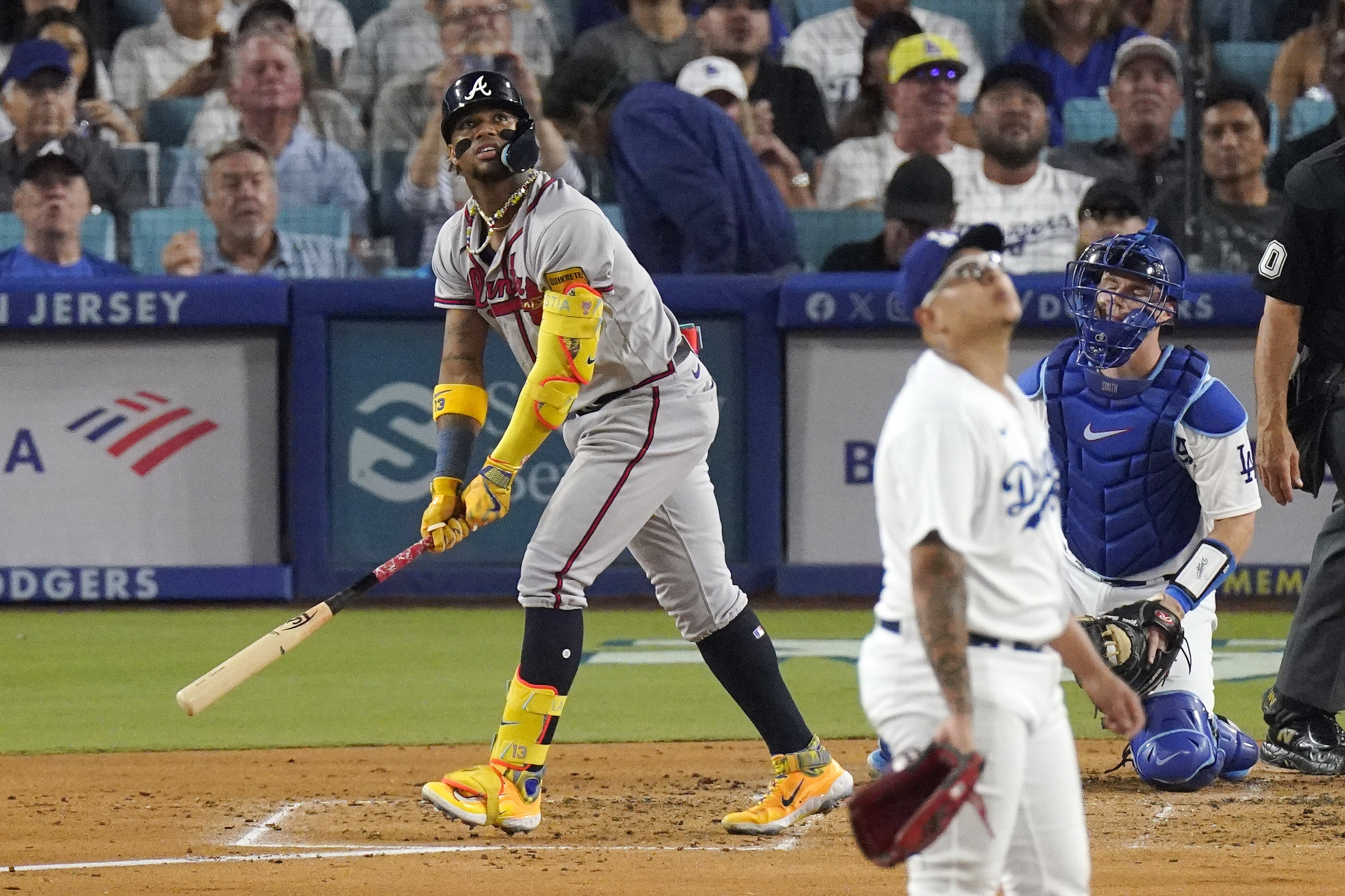 Acuña homers again and steals another base, Fried stifles Dodgers as Braves  win 5th in a row, 6-3