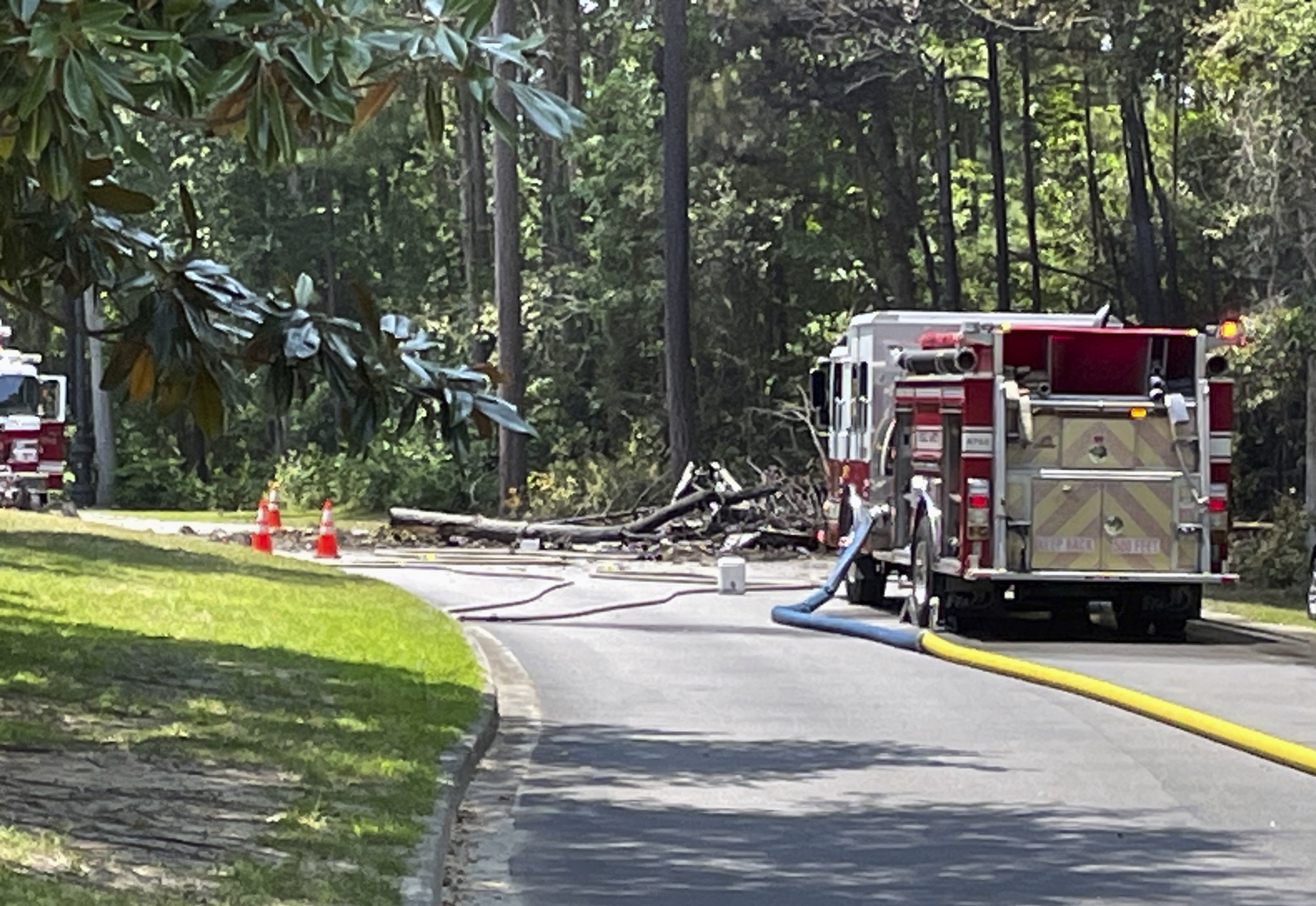 Small plane crashes into car during emergency landing in North