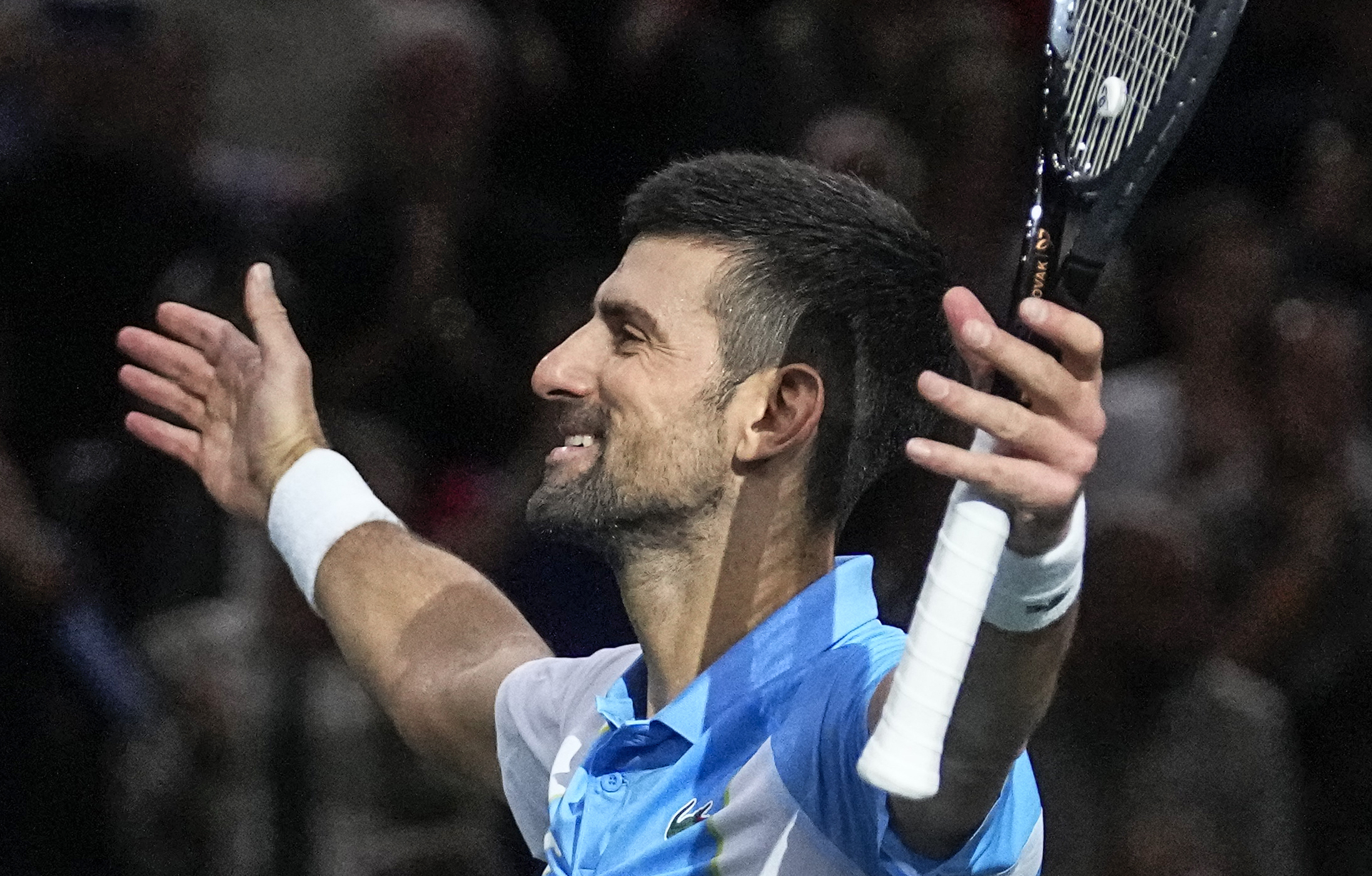 Djokovic wins a 3-set battle with Rublev to set up Paris Masters final against Dimitrov AP News