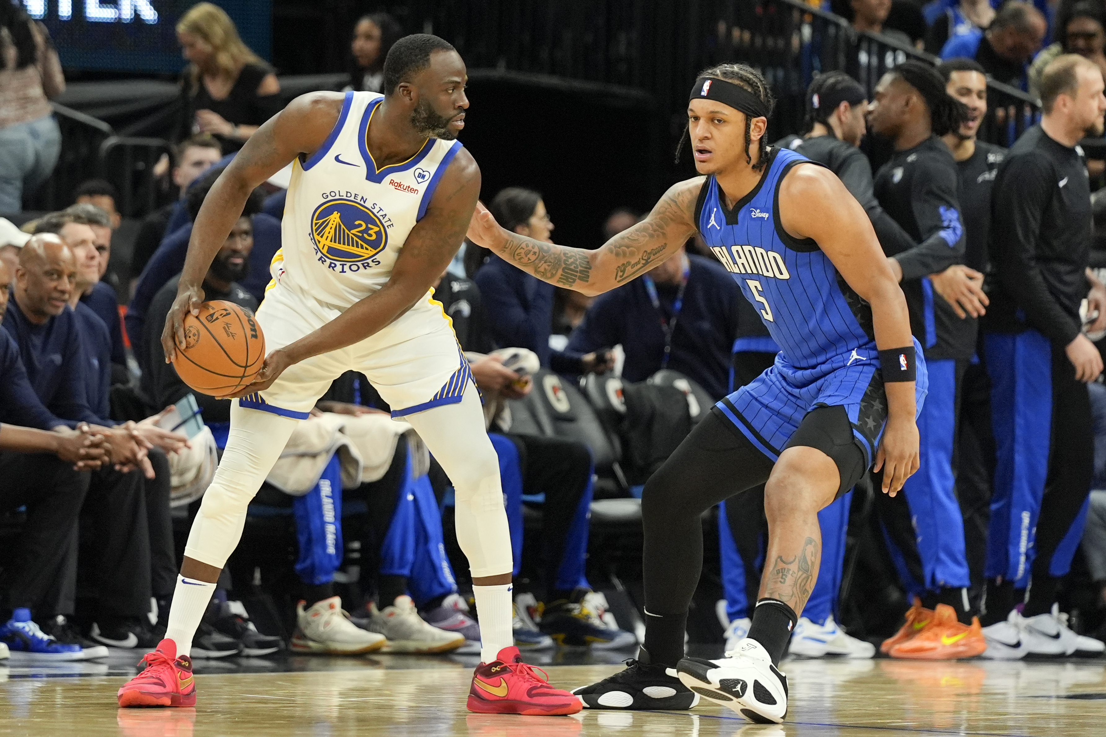 Draymond Green ejected less than 4 minutes into game against Magic | AP News